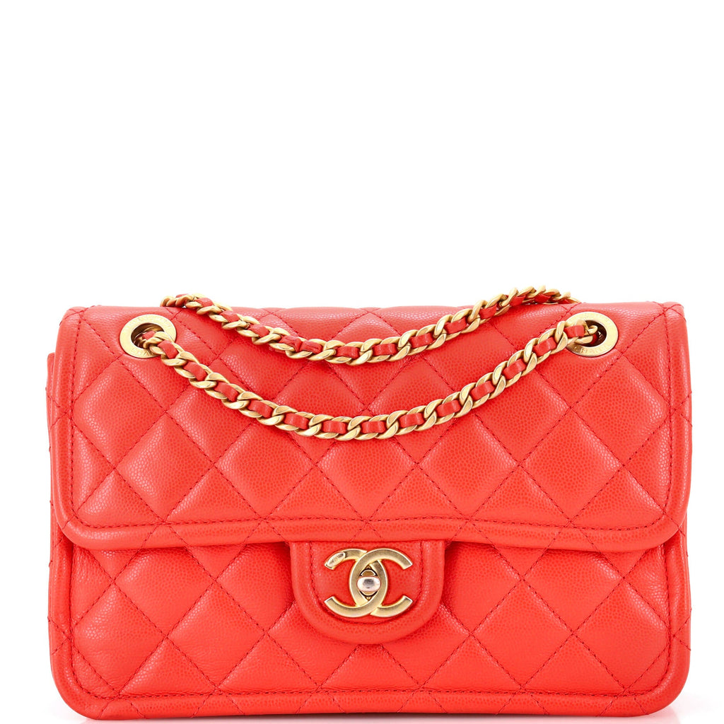 Sweet Classic Flap Bag Quilted Caviar Medium