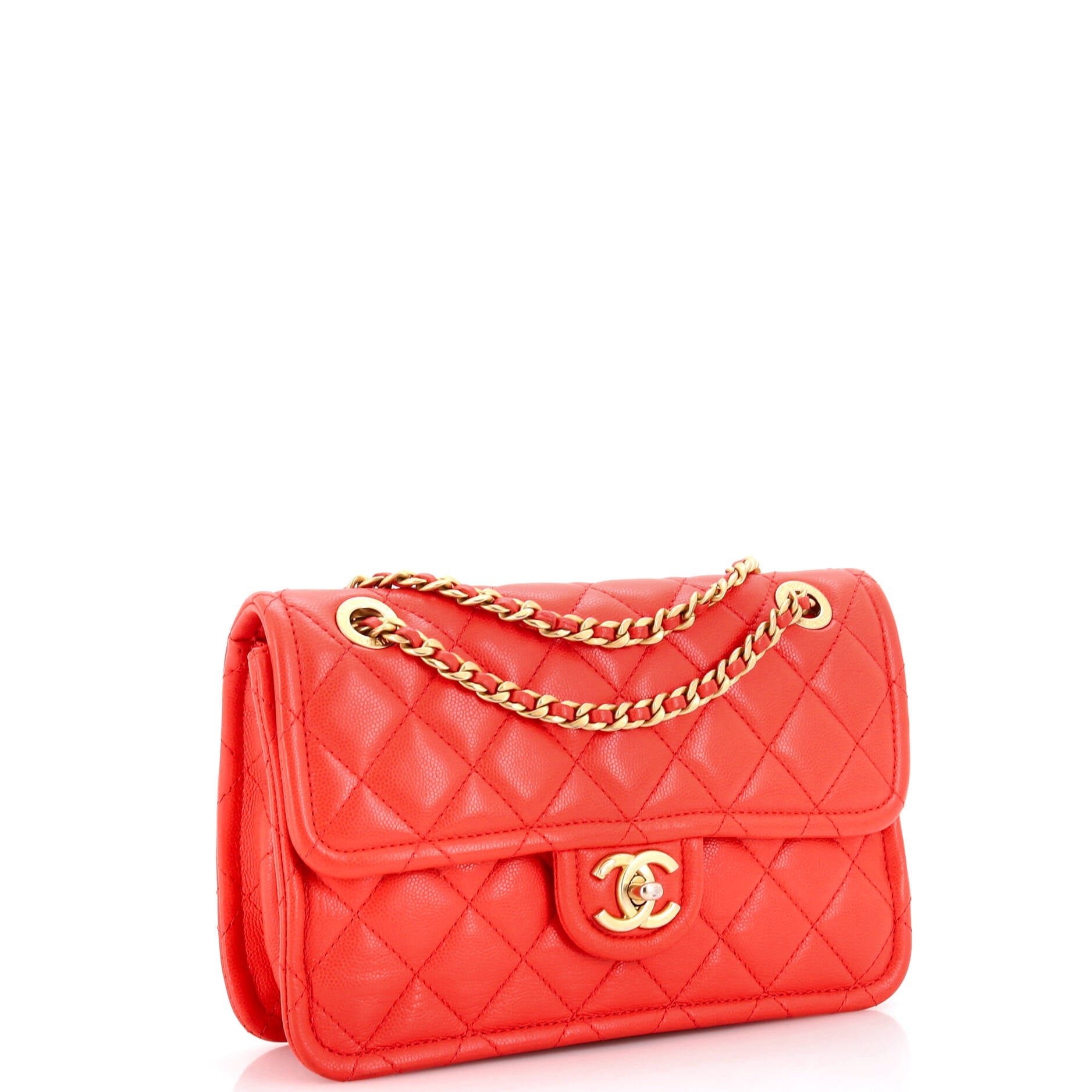 Sweet Classic Flap Bag Quilted Caviar Medium