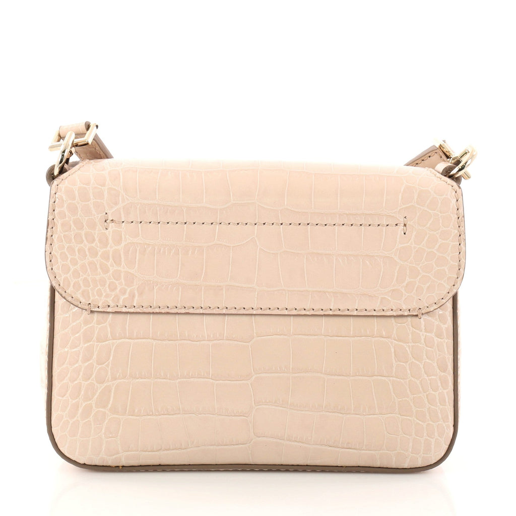 Nobile Crossbody Bag Crocodile Embossed Leather Mini
