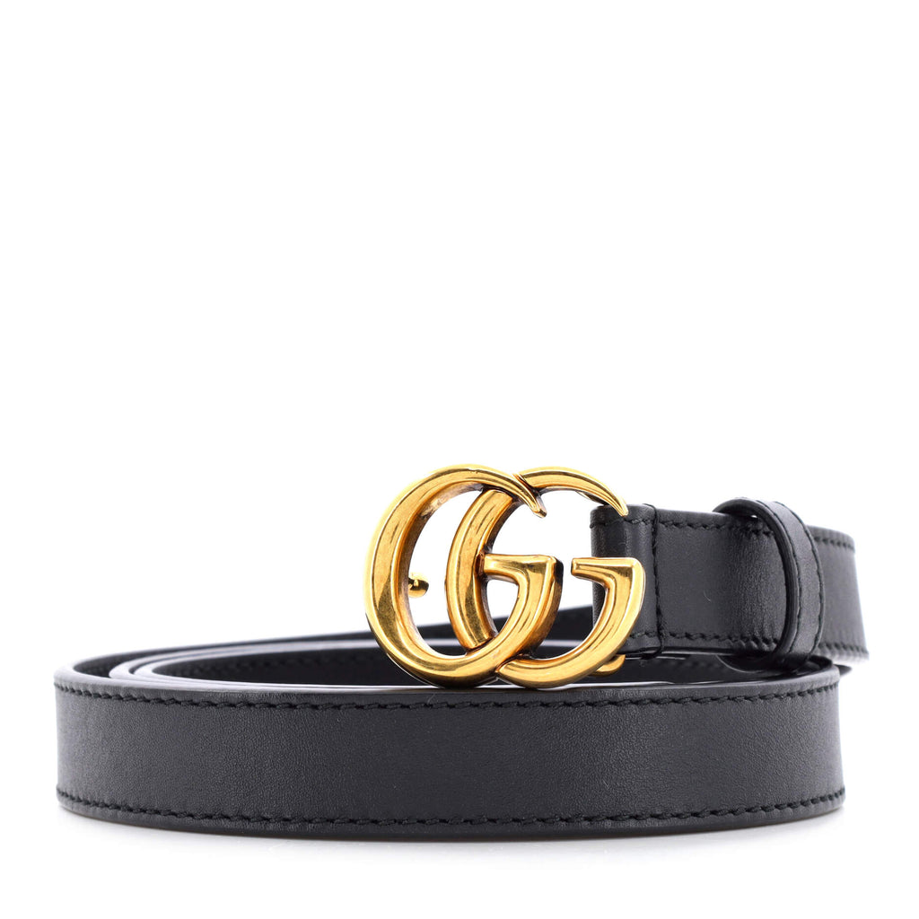 GG Marmont Belt Leather Thin 90