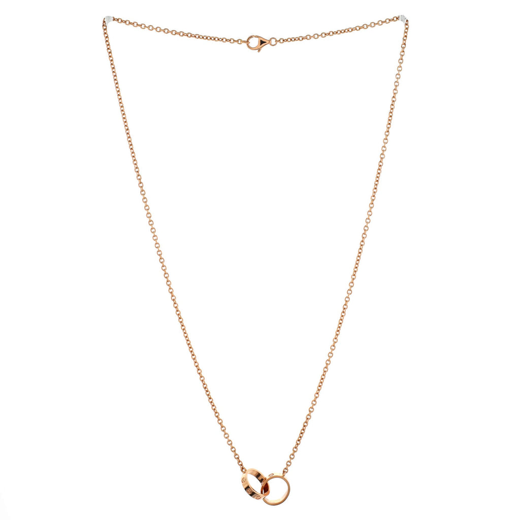 Love Interlocking Necklace 18K Rose Gold