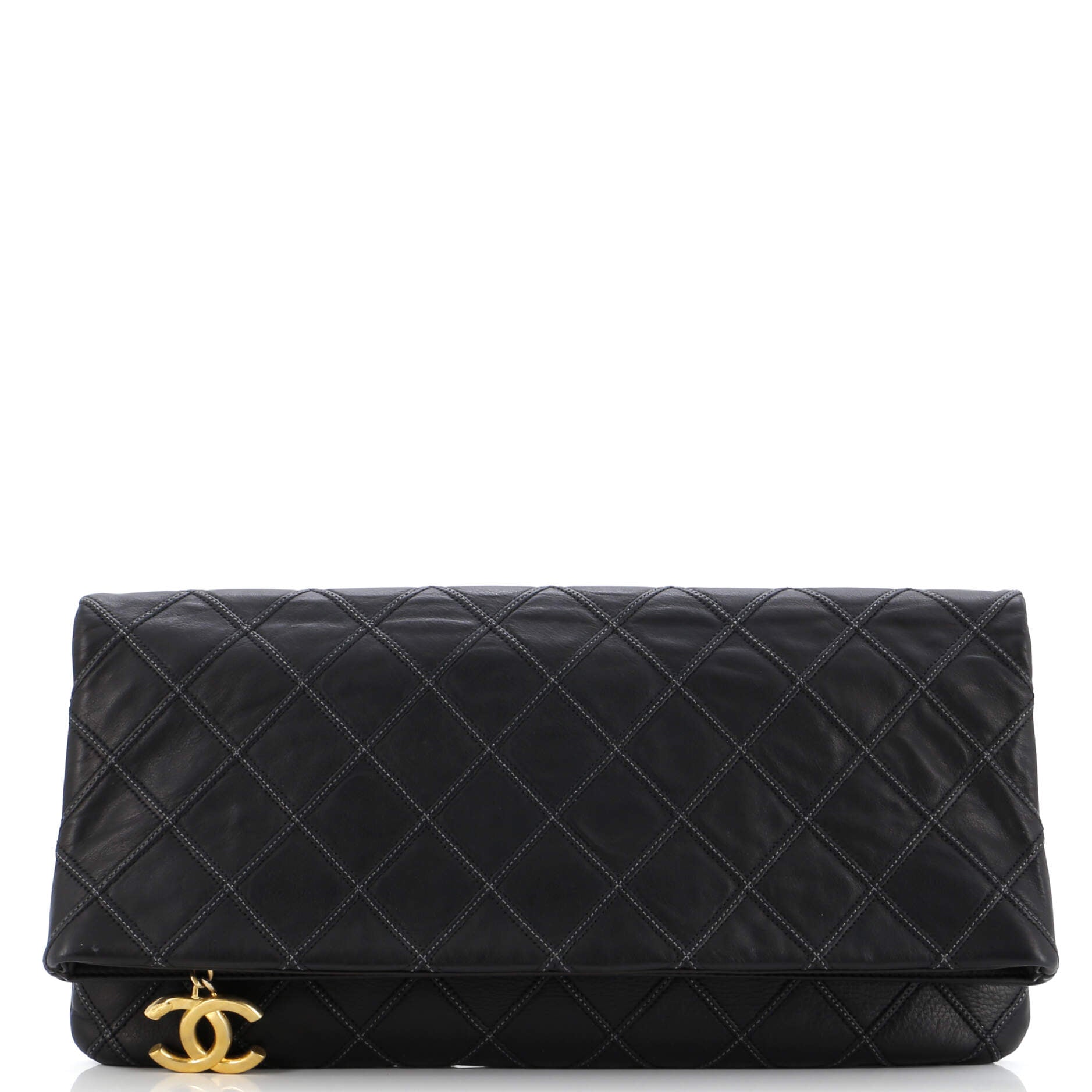 Thin City Clutch Quilted Calfskin Large