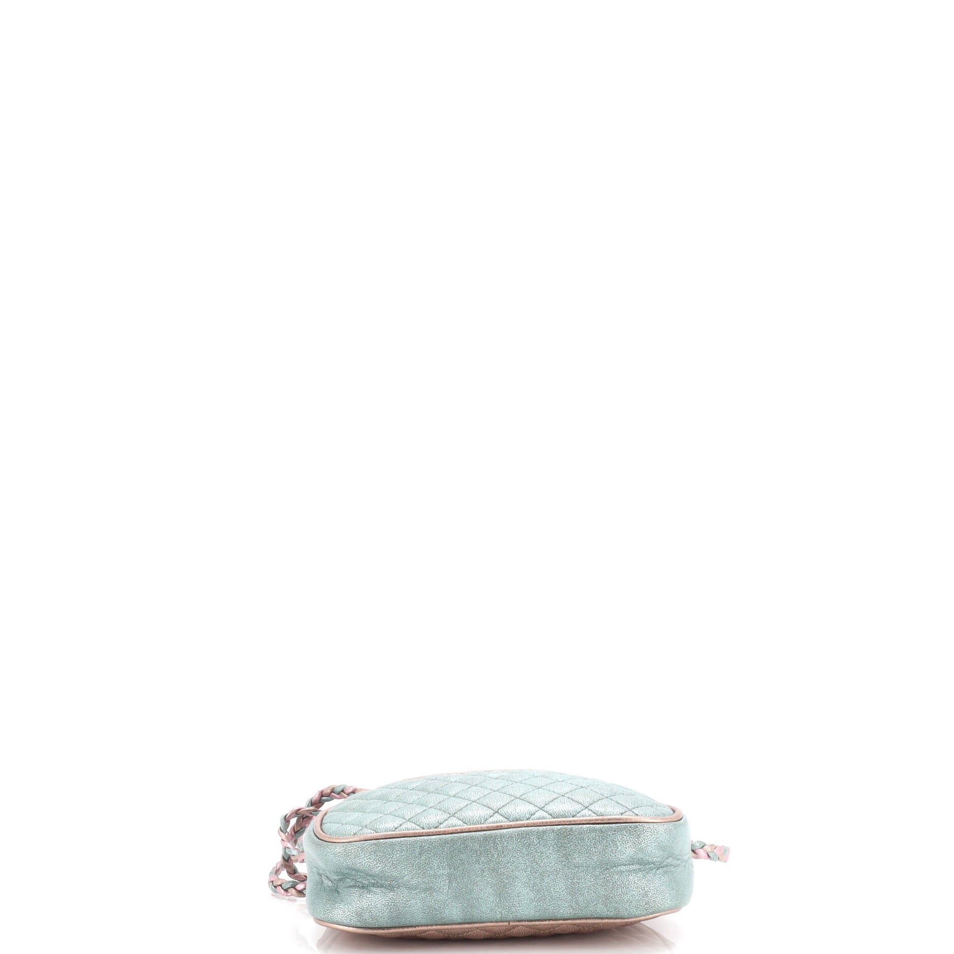 Trapuntata Camera Shoulder Bag Quilted Laminated Leather Mini