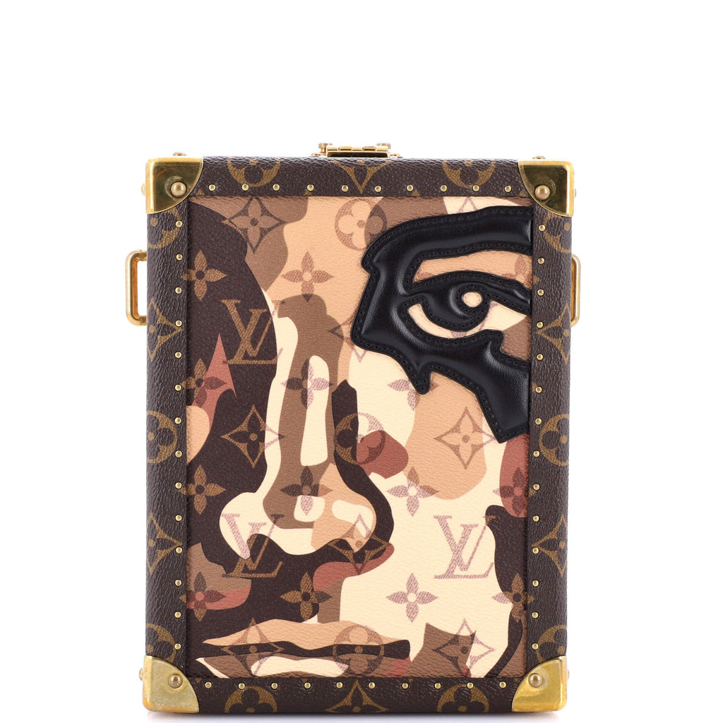 x KidSuper Vertical Clutch Box Limited Edition Patchwork Printed Camouflage Monogram Canvas