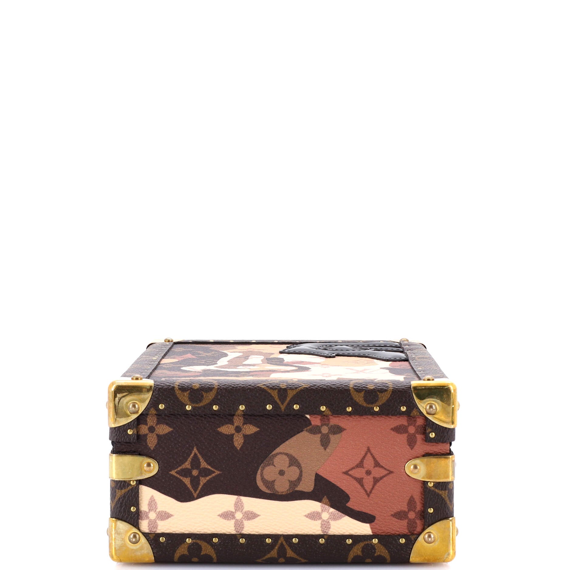 x KidSuper Vertical Clutch Box Limited Edition Patchwork Printed Camouflage Monogram Canvas