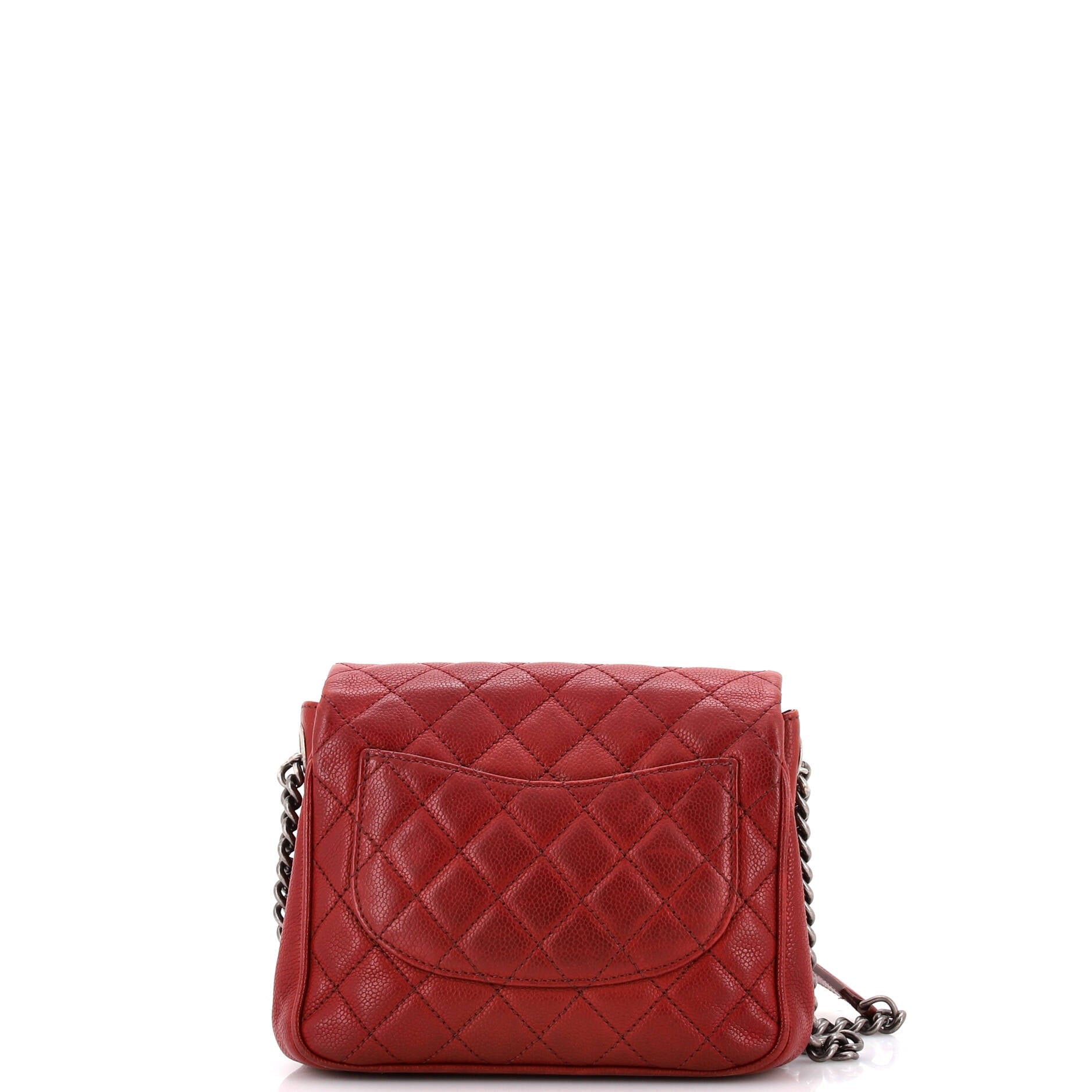Rock in Rome Flap Bag Quilted Caviar Small