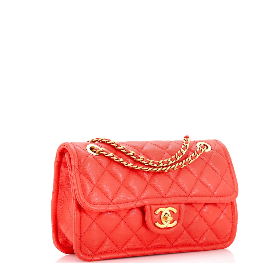 Sweet Classic Flap Bag Quilted Caviar Medium