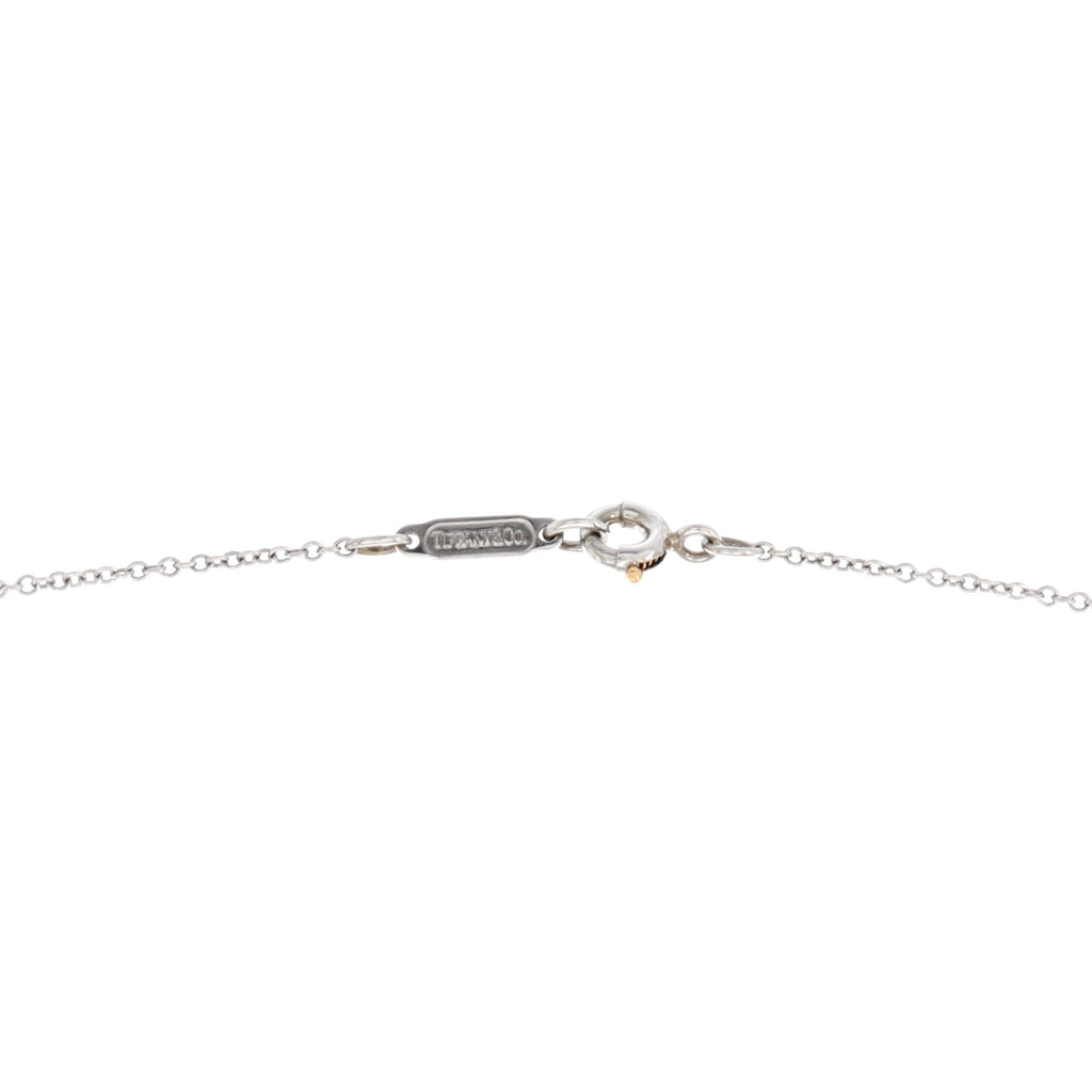 Cross Pendant Necklace Platinum and Diamonds Small