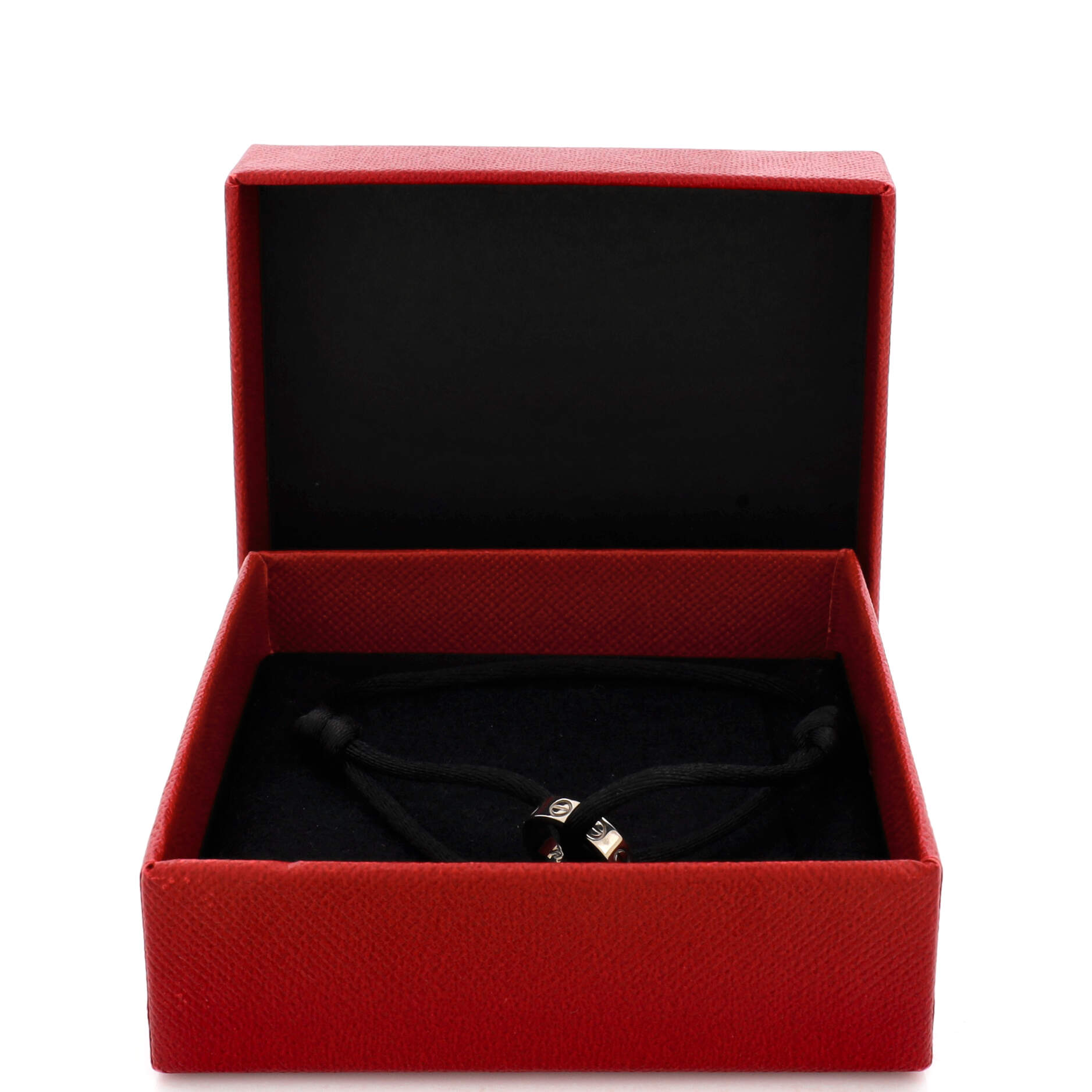 Charity Love Cord Bracelet Silk Cord with 18K White Gold