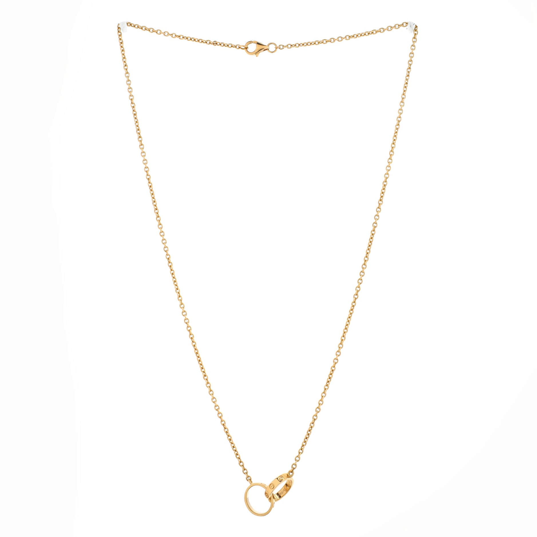 Love Interlocking Necklace 18K Yellow Gold