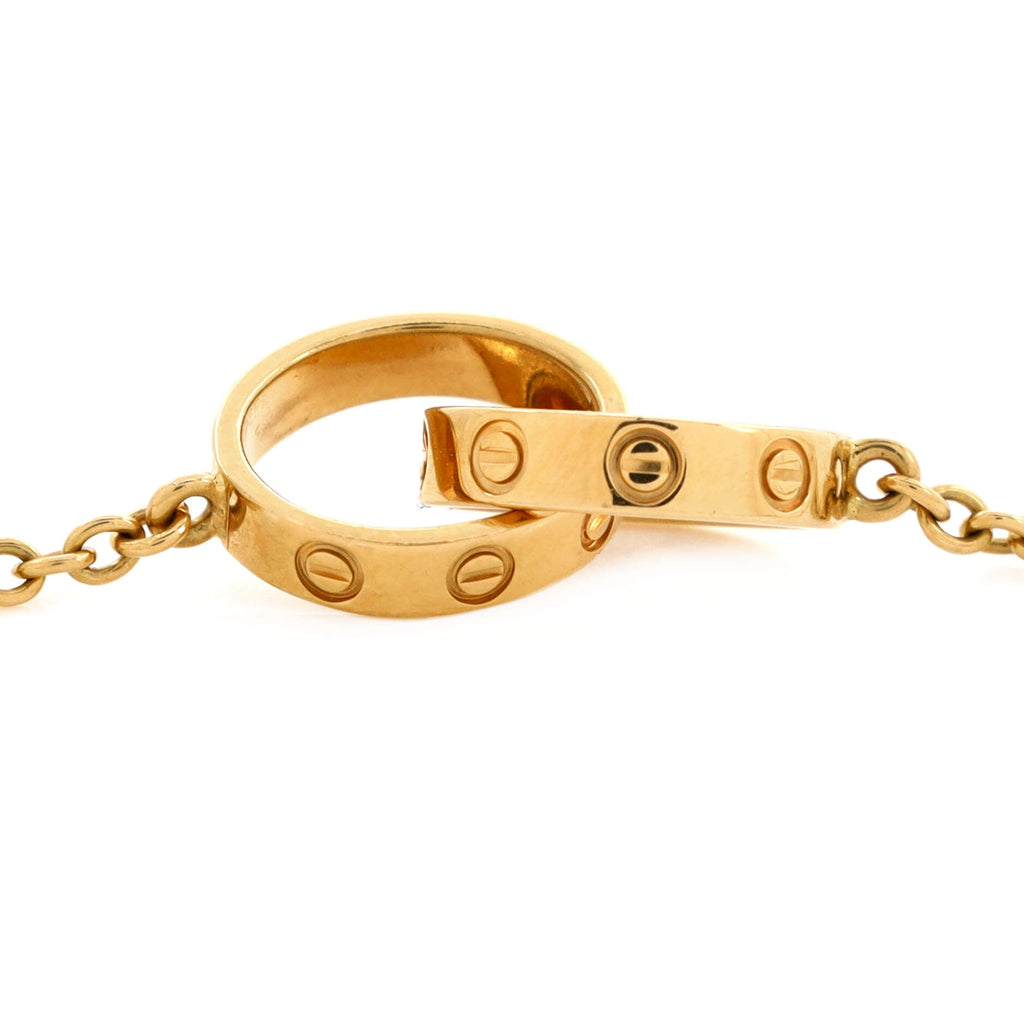 Love Interlocking Necklace 18K Yellow Gold