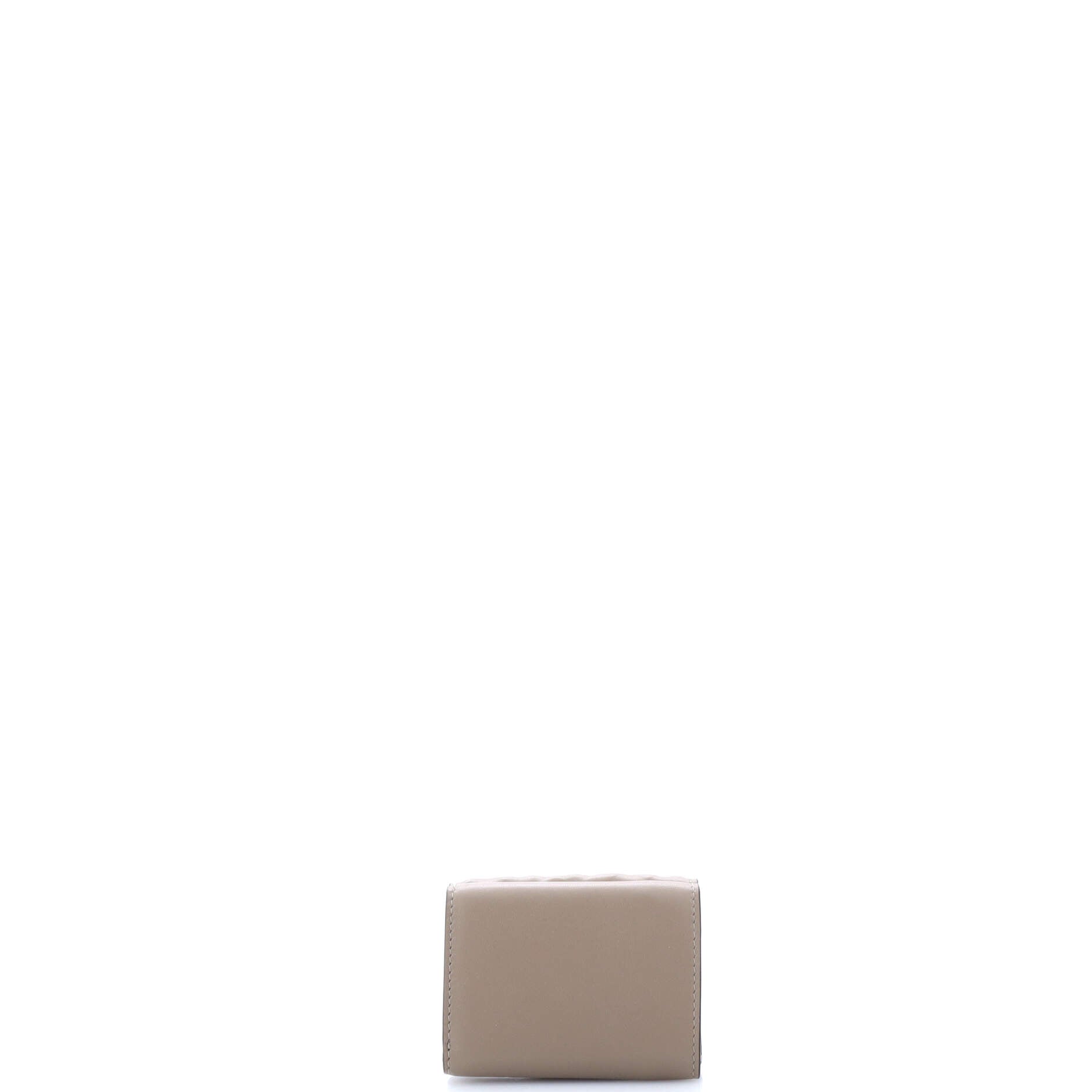 Trifold Wallet Zucca Embossed Leather Mini