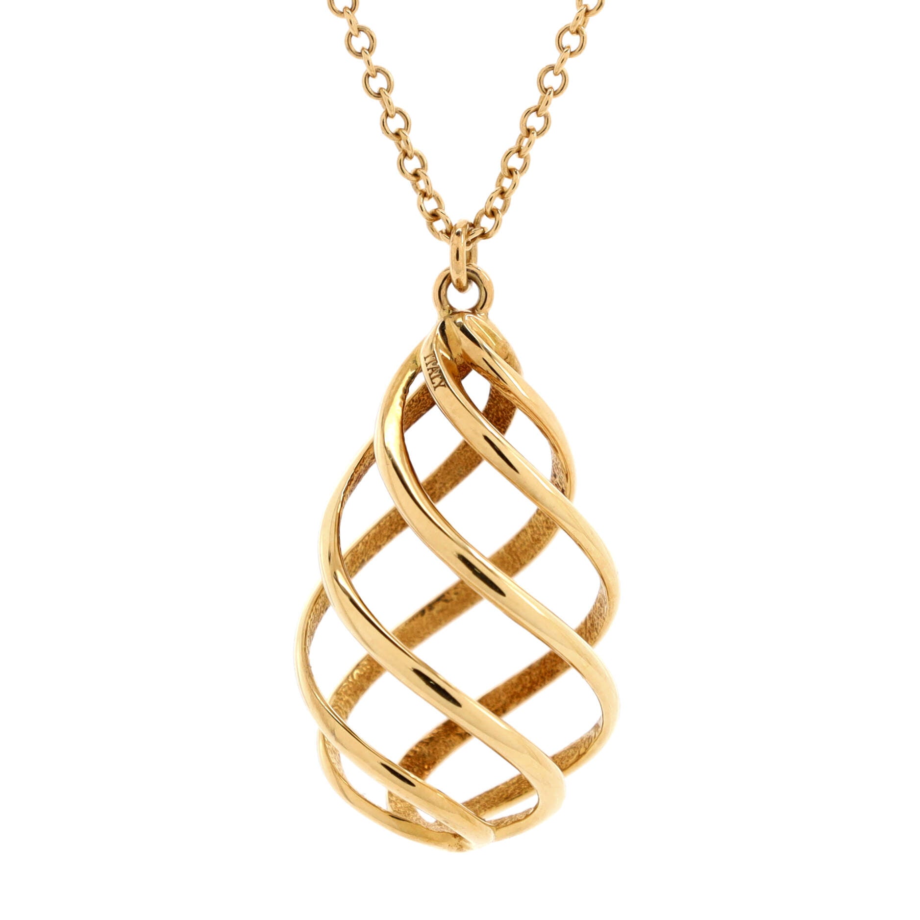 Paloma Picasso Venezia Luce Pendant Necklace 18K Yellow Gold