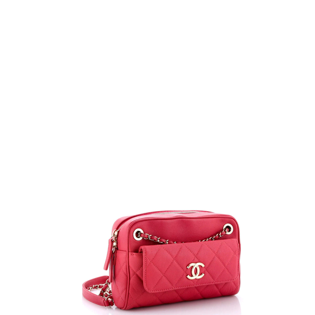 In & Out Camera Case Quilted Caviar Small
