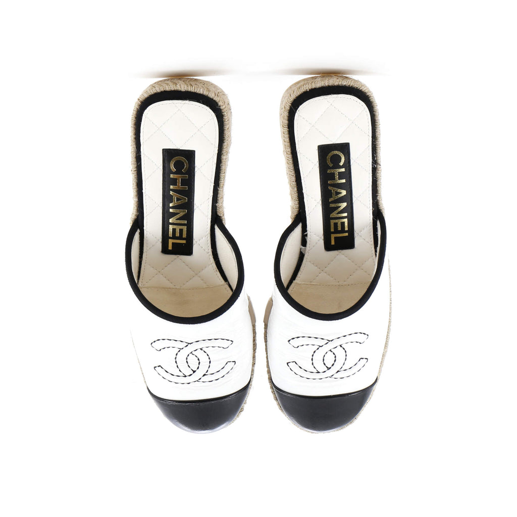 Women's CC Mule Espadrilles Leather