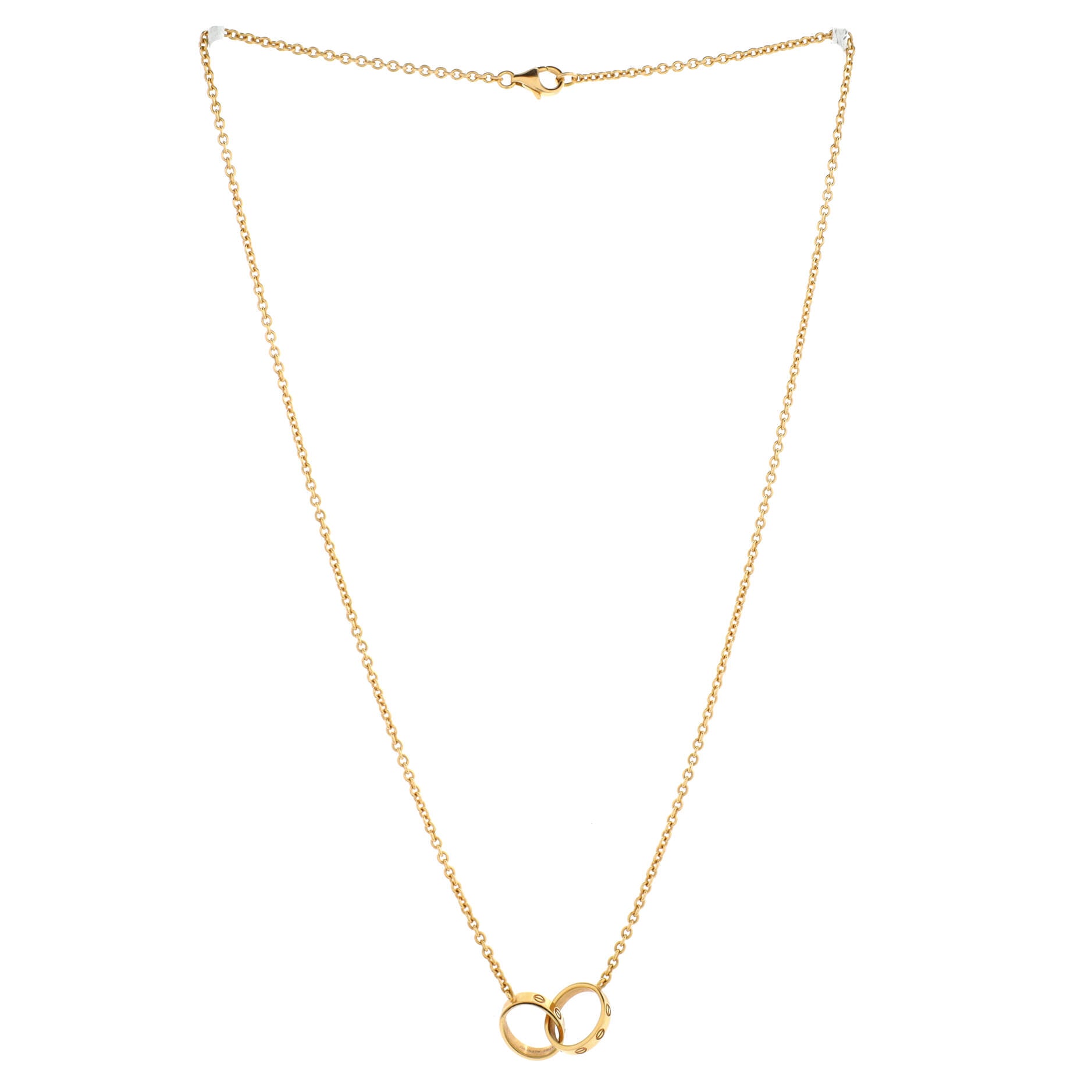 Love Interlocking Necklace 18K Yellow Gold