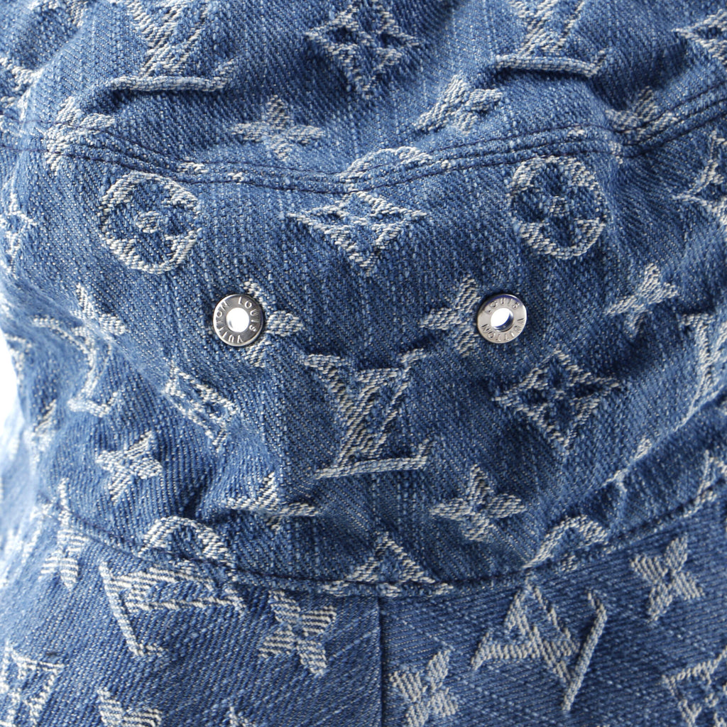 Essential Reversible Bucket Hat Monogram Denim