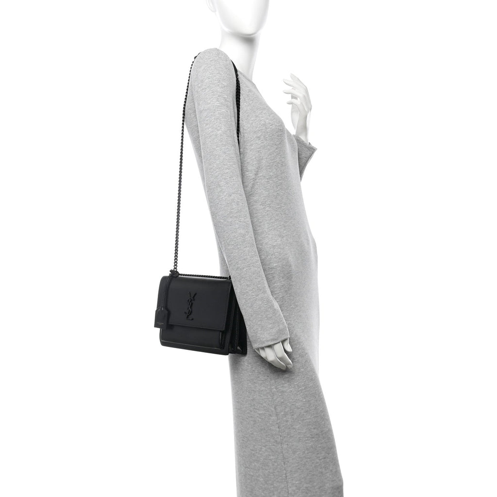 Calfskin Medium Monogram Monochrome Sunset Black