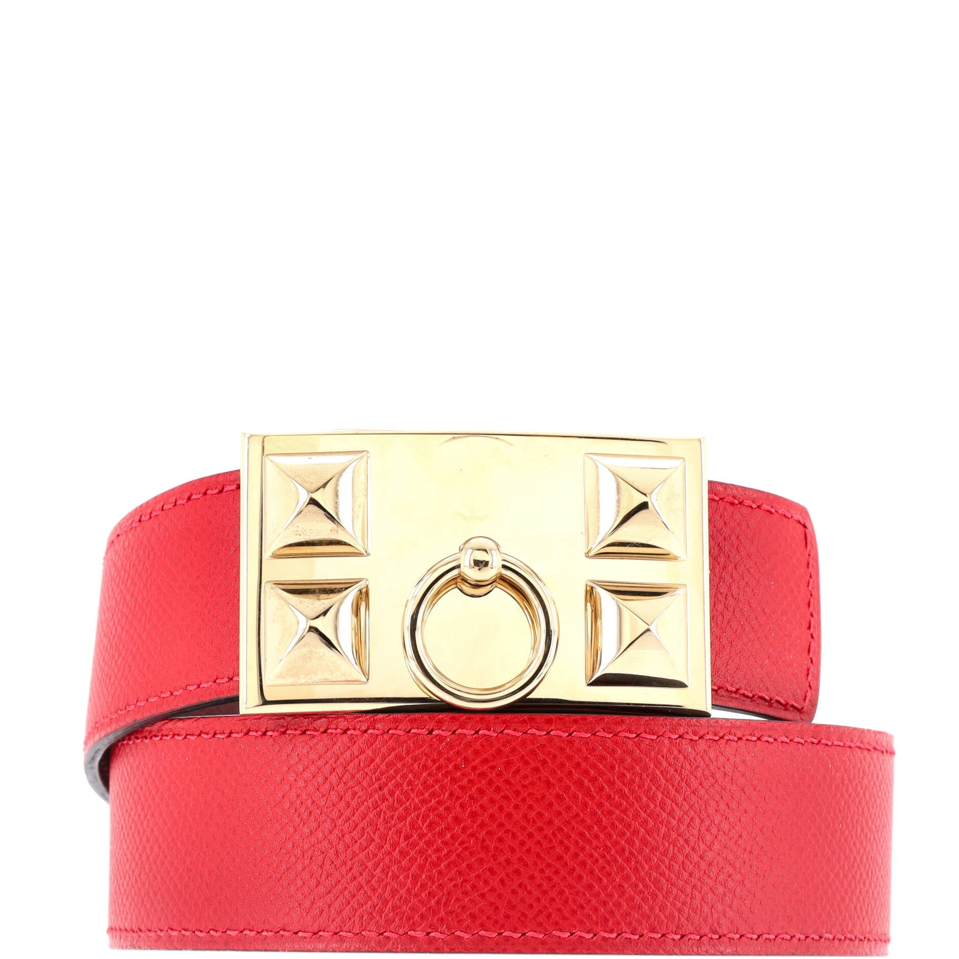 Collier de Chien Buckle Reversible Belt Leather Medium 85