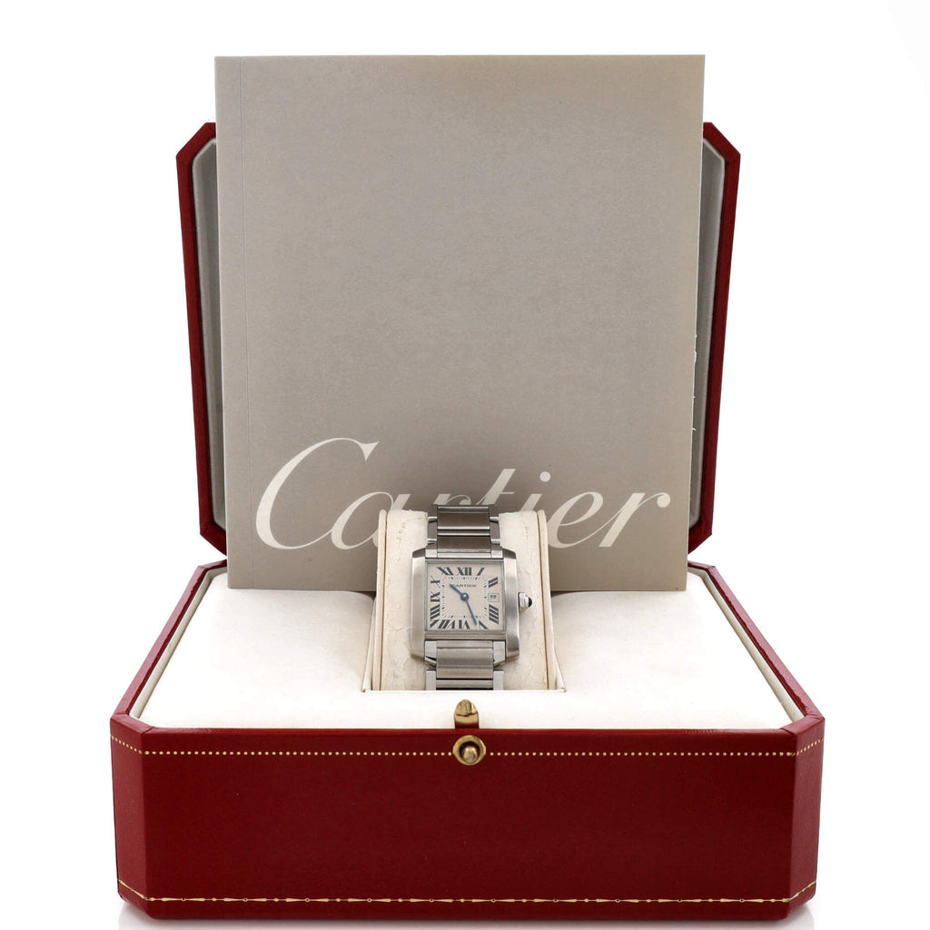 Tank Francaise Quartz Watch Stainless Steel 25