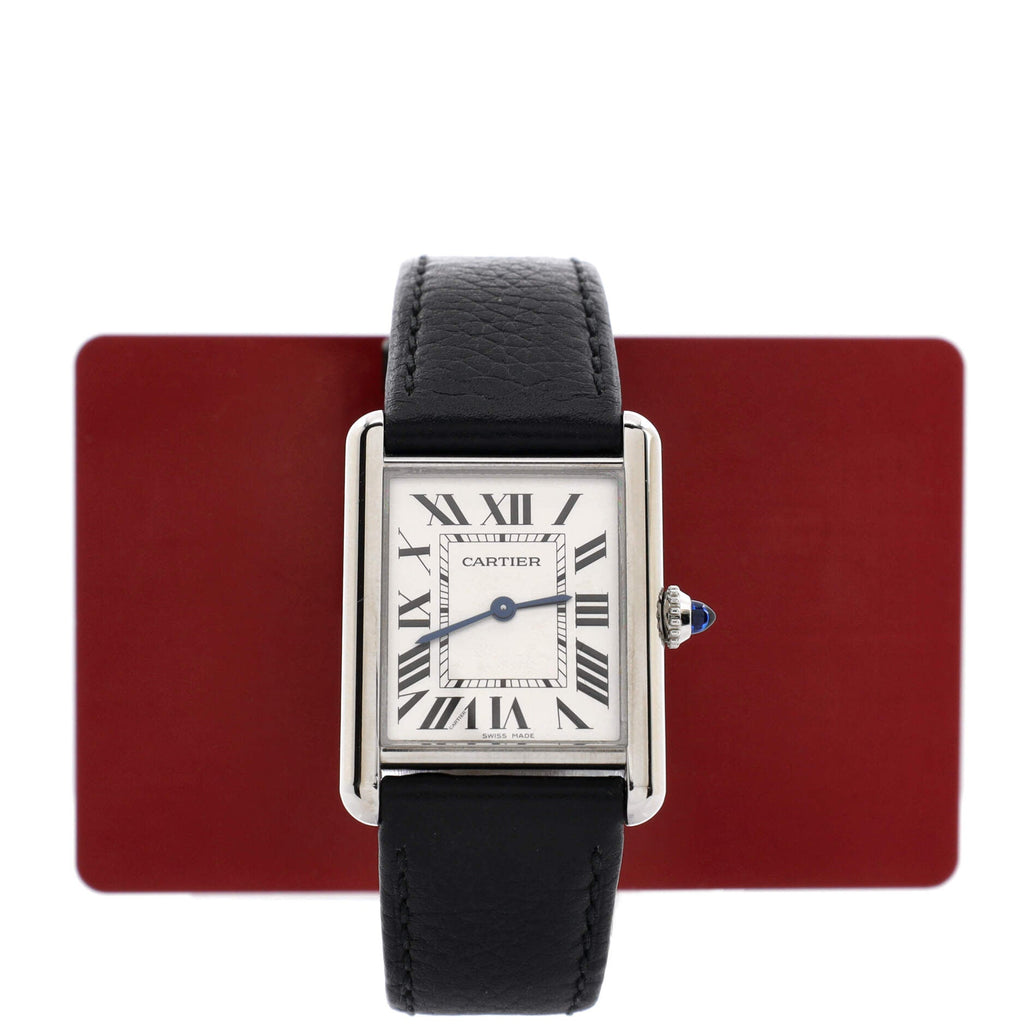 Must de Cartier Tank Quartz Watch Stainless Steel and Leather 25