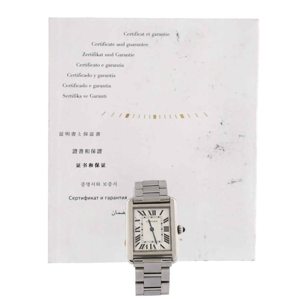 Tank Solo Quartz Watch Stainless Steel 24