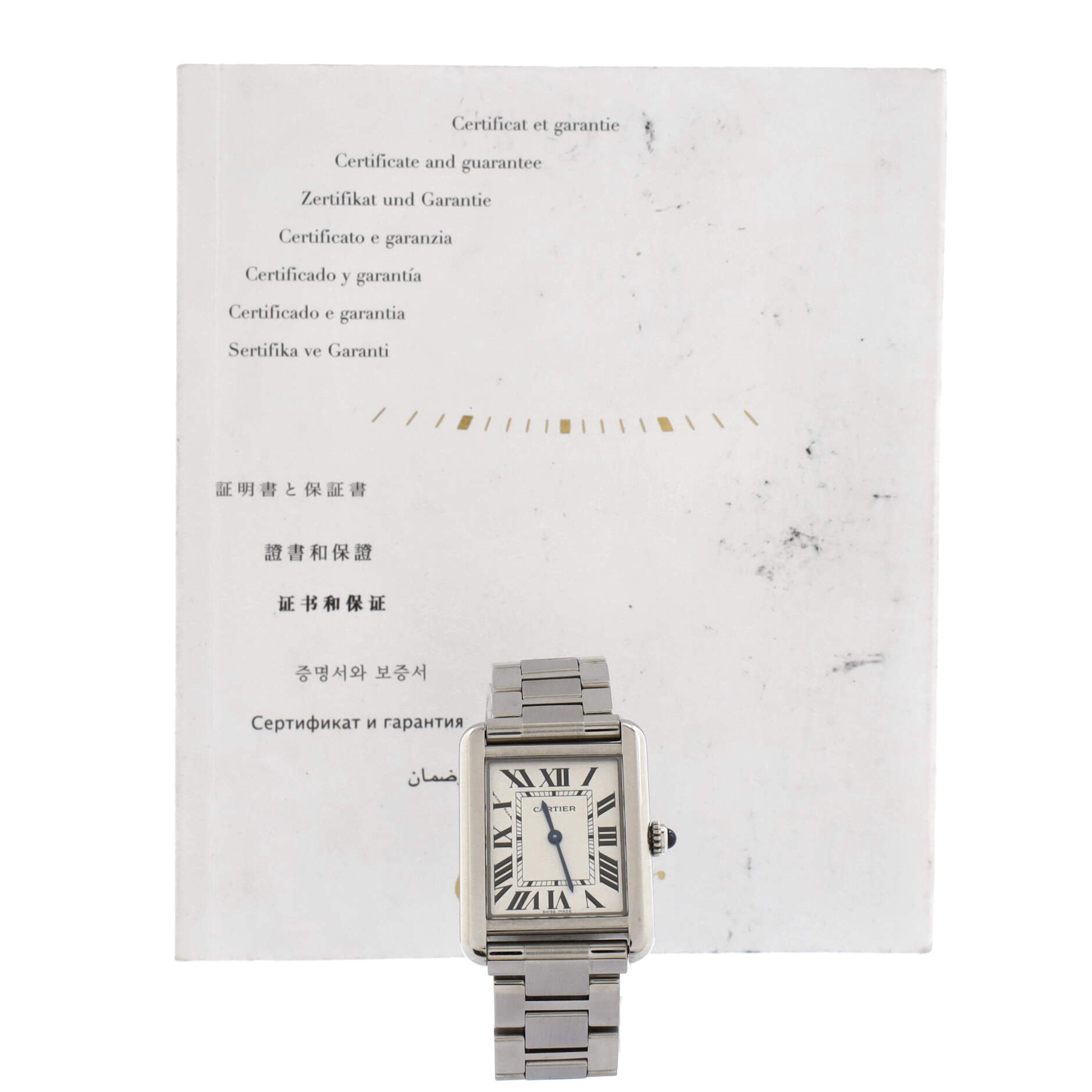 Tank Solo Quartz Watch Stainless Steel 24