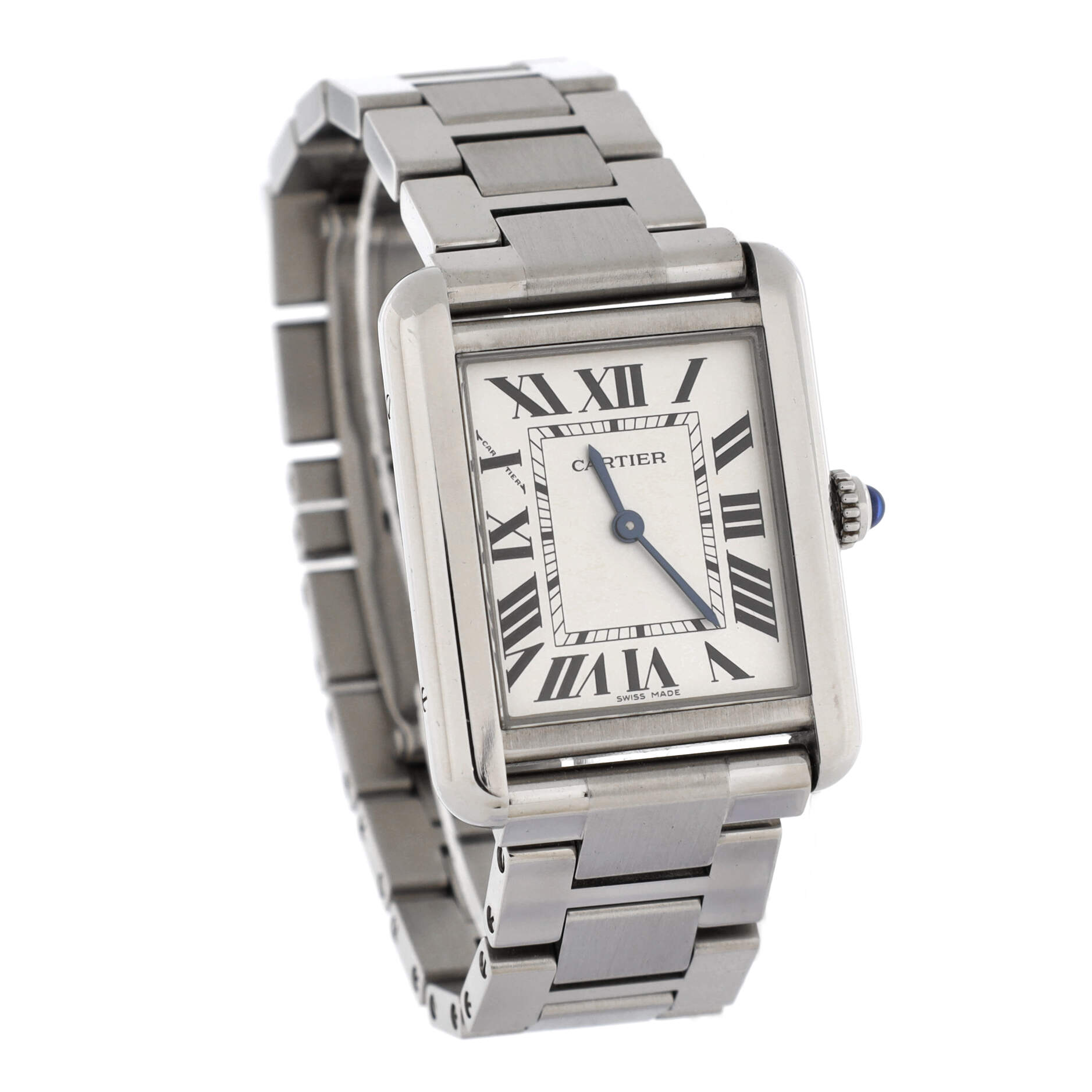 Tank Solo Quartz Watch Stainless Steel 24