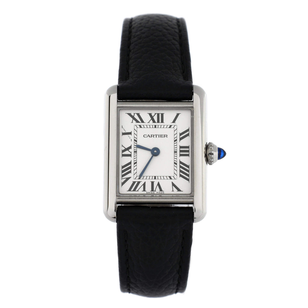 Must de Cartier Tank Quartz Watch Stainless Steel and Leather 22
