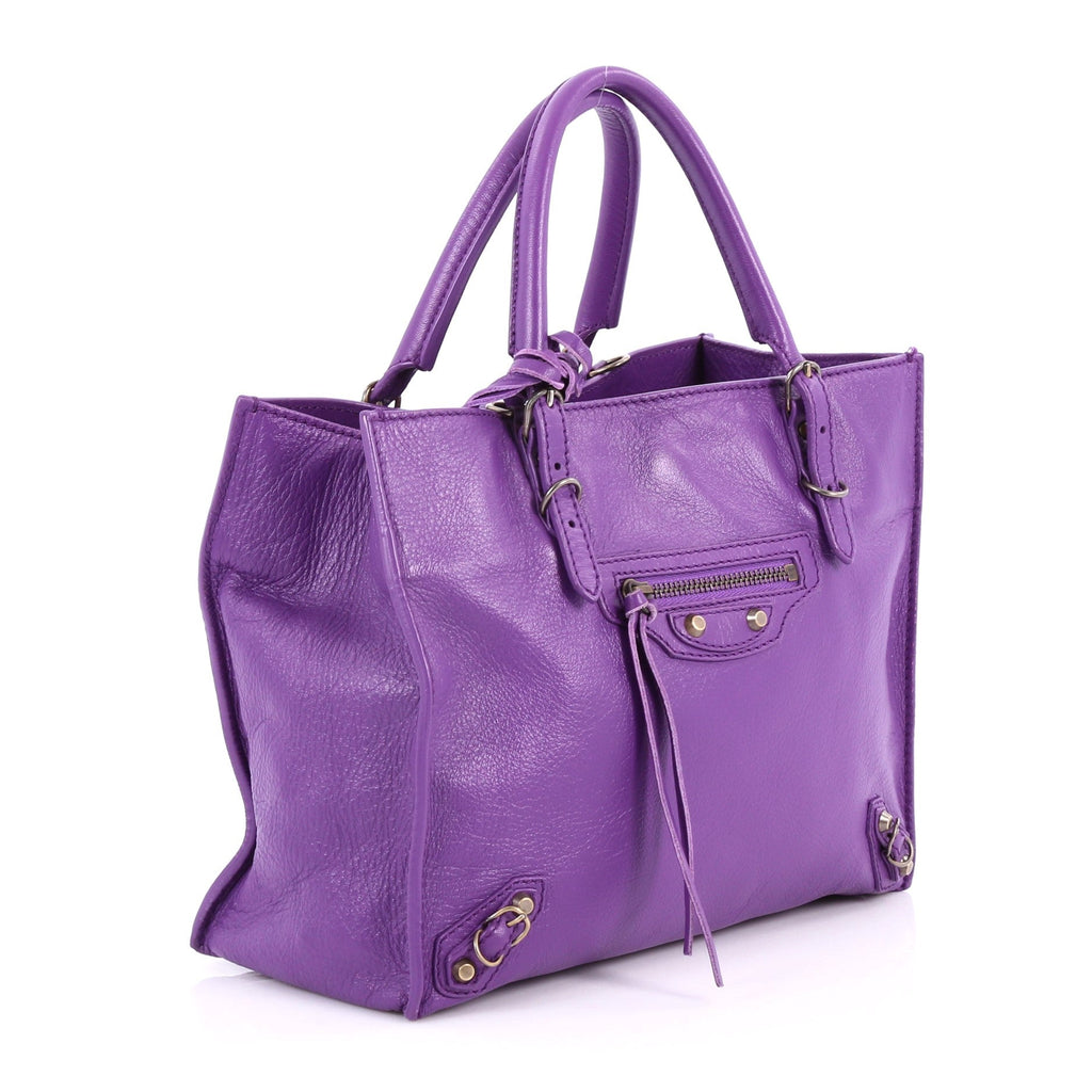 Papier A4 Classic Studs Handbag Leather Mini