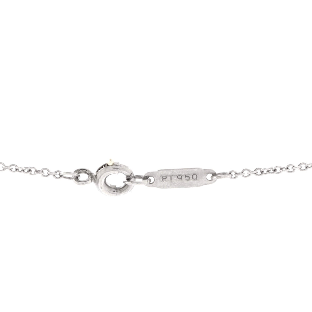 Cross Pendant Necklace Platinum and Diamonds Small