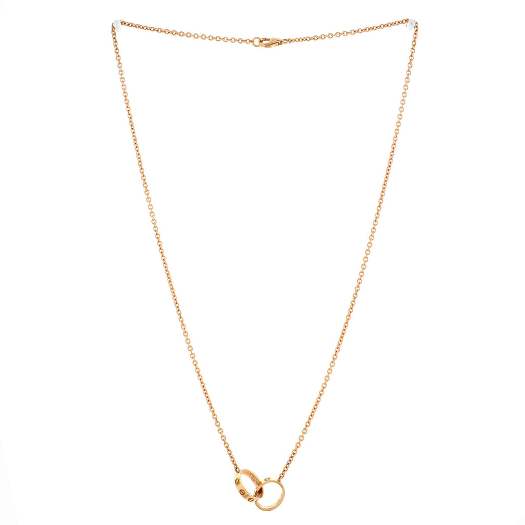 Love Interlocking Necklace 18K Rose Gold