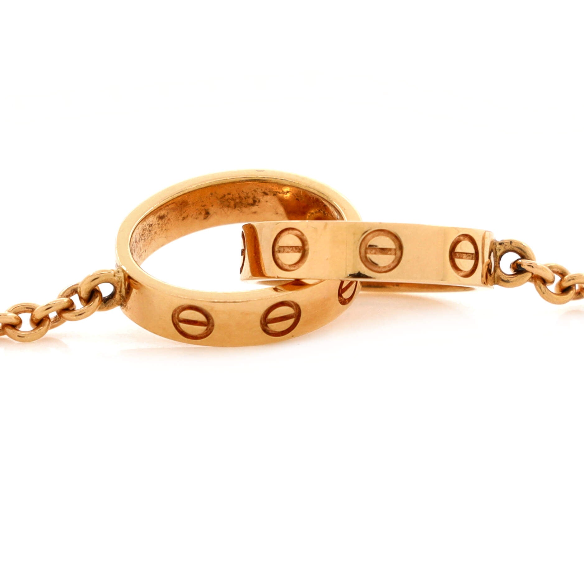 Love Interlocking Necklace 18K Rose Gold