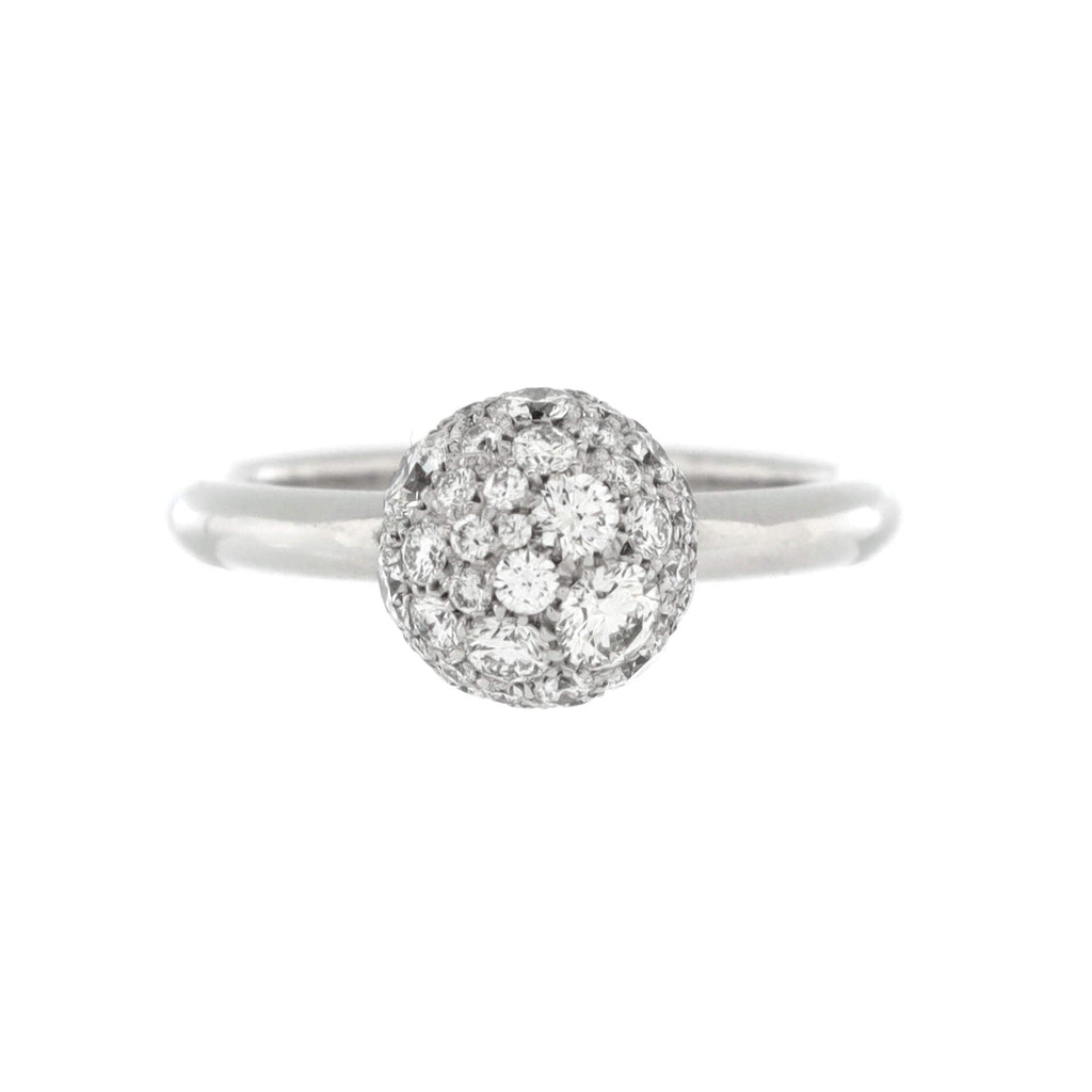 HardWear Ball Ring 18K White Gold and Diamonds 8mm