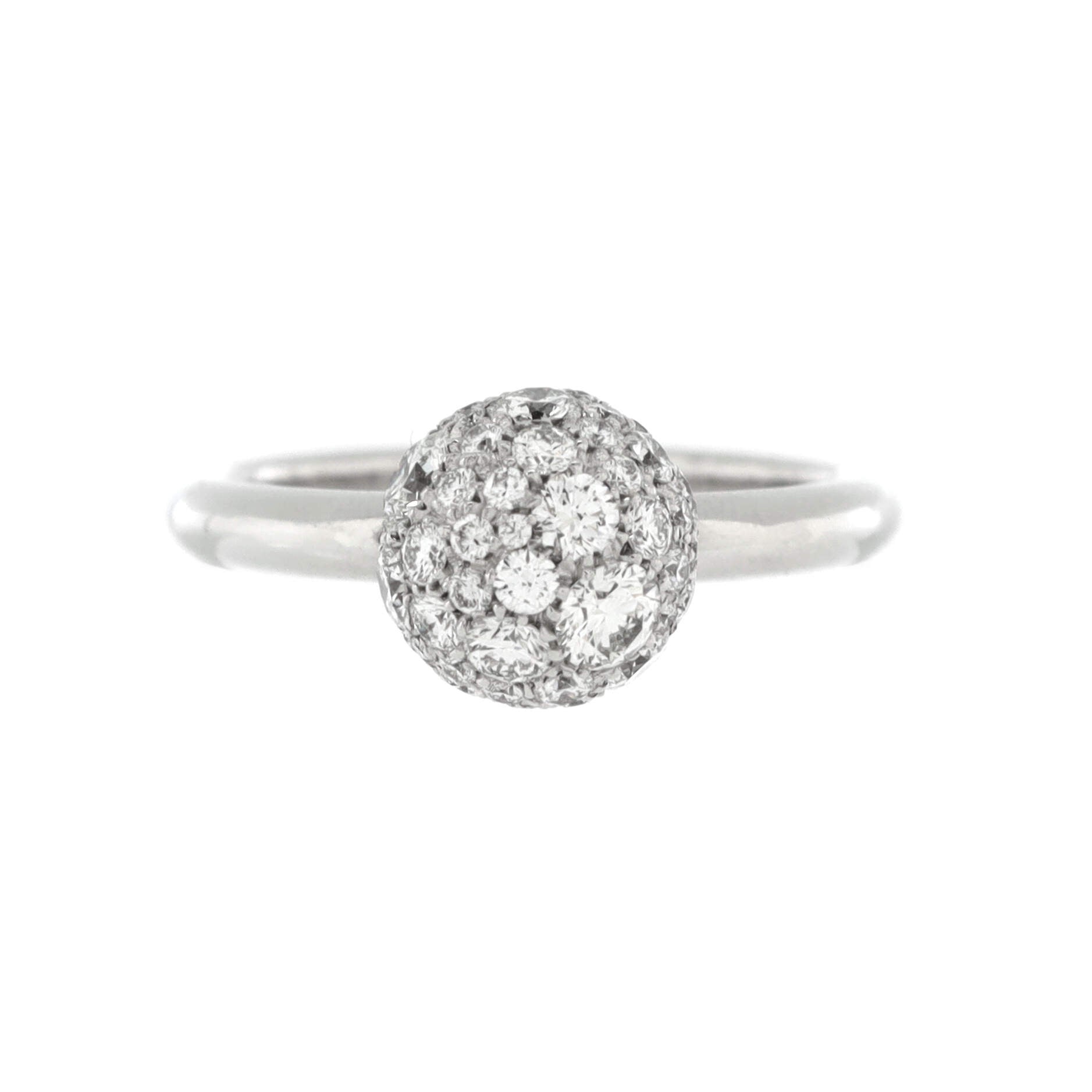 HardWear Ball Ring 18K White Gold and Diamonds 8mm