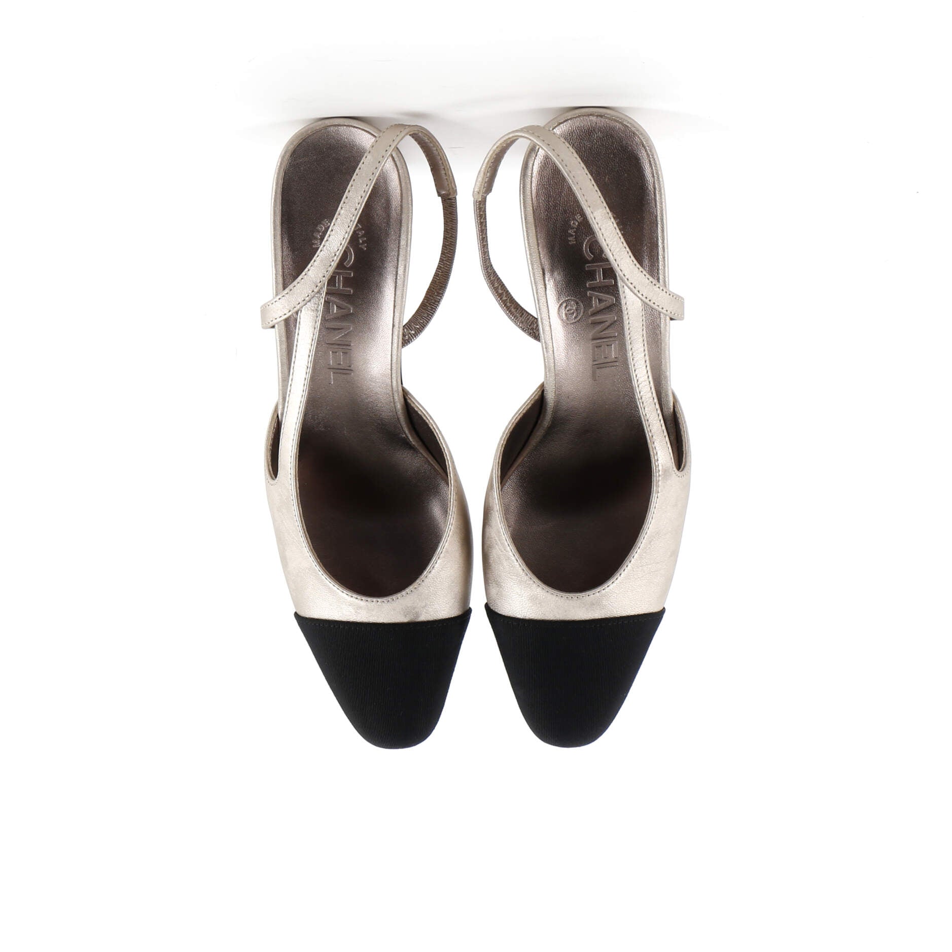 Women’s Cap Toe Slingback Pumps Leather