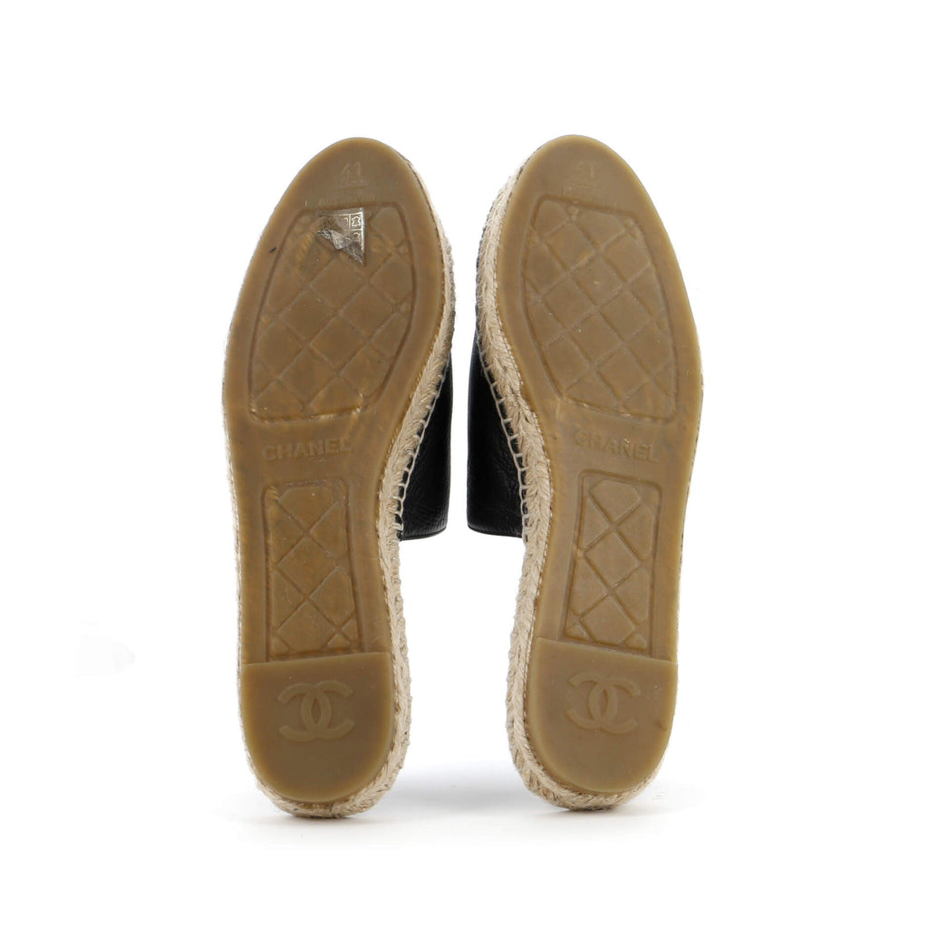 Women's CC Mule Espadrilles Leather