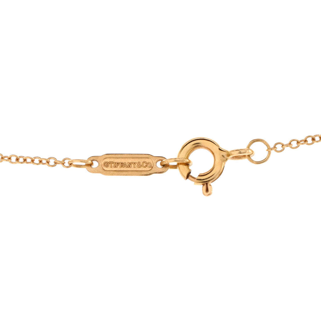 Atlas Pierced Circle Pendant Necklace 18K Rose Gold with Diamonds