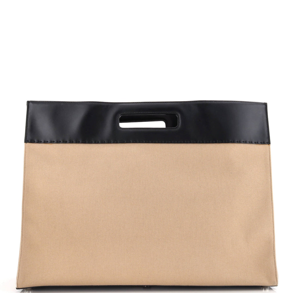 Cut Out Handle Shopper Tote Canvas Large