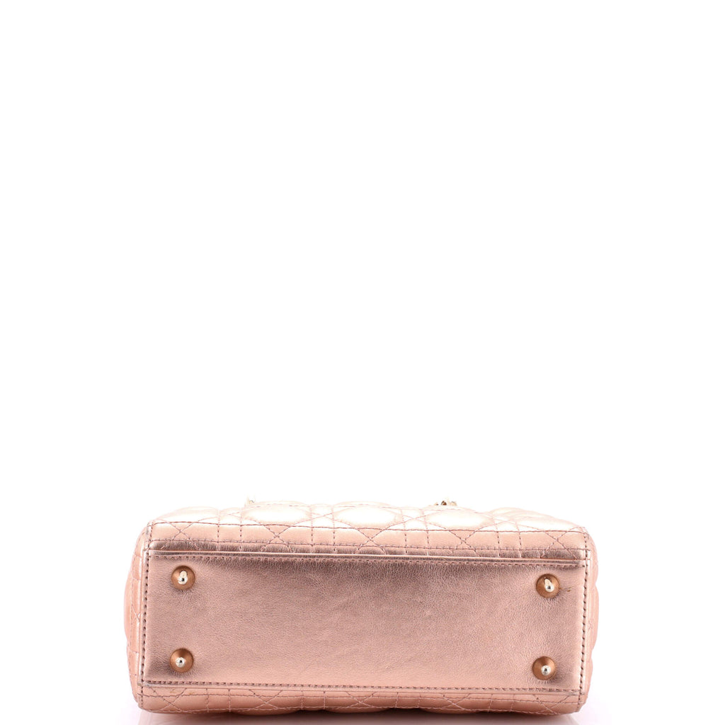 My ABCDior Lady Dior Bag Metallic Cannage Quilt Leather