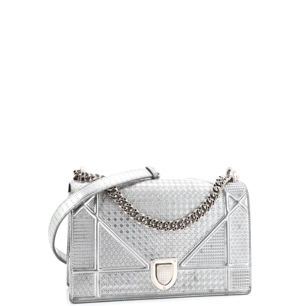 Diorama Flap Bag Cannage Embossed Calfskin Medium