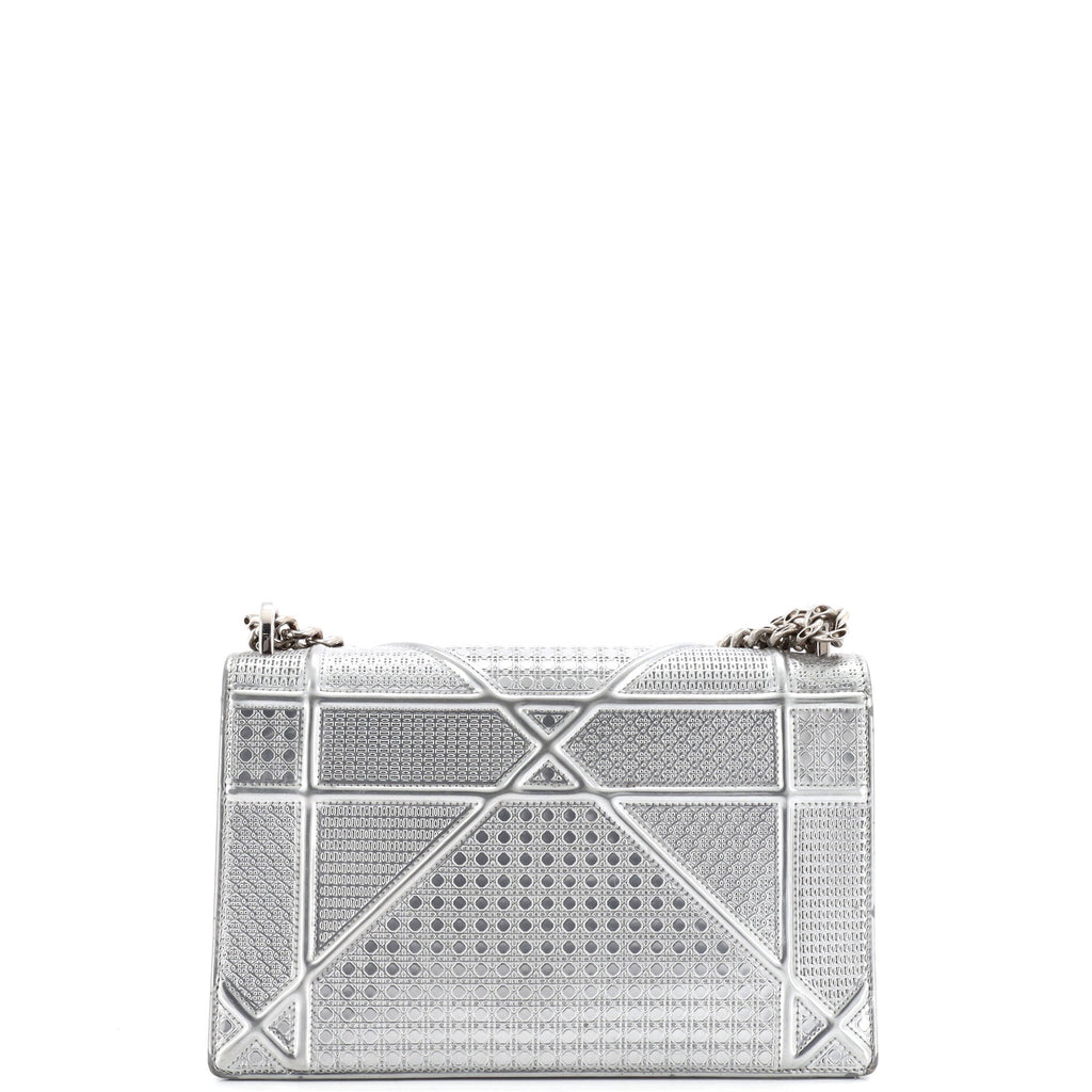 Diorama Flap Bag Cannage Embossed Calfskin Medium
