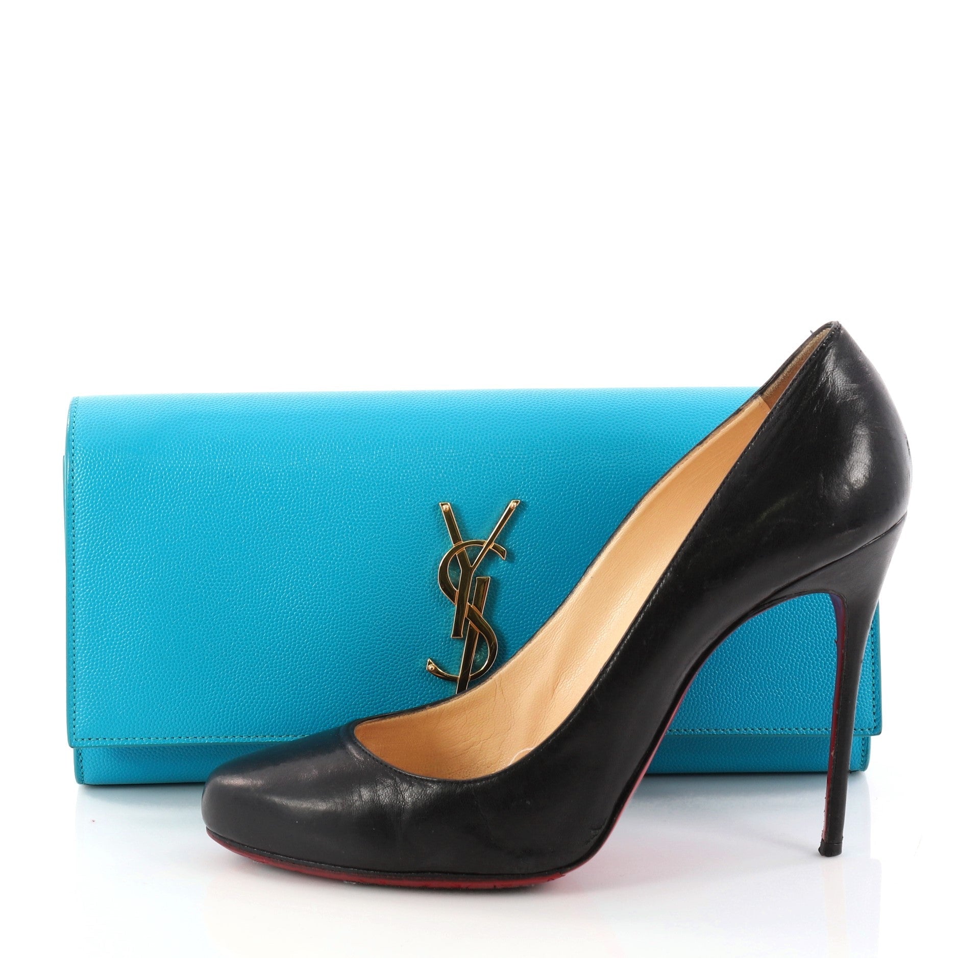 Classic Monogram Clutch Leather Long