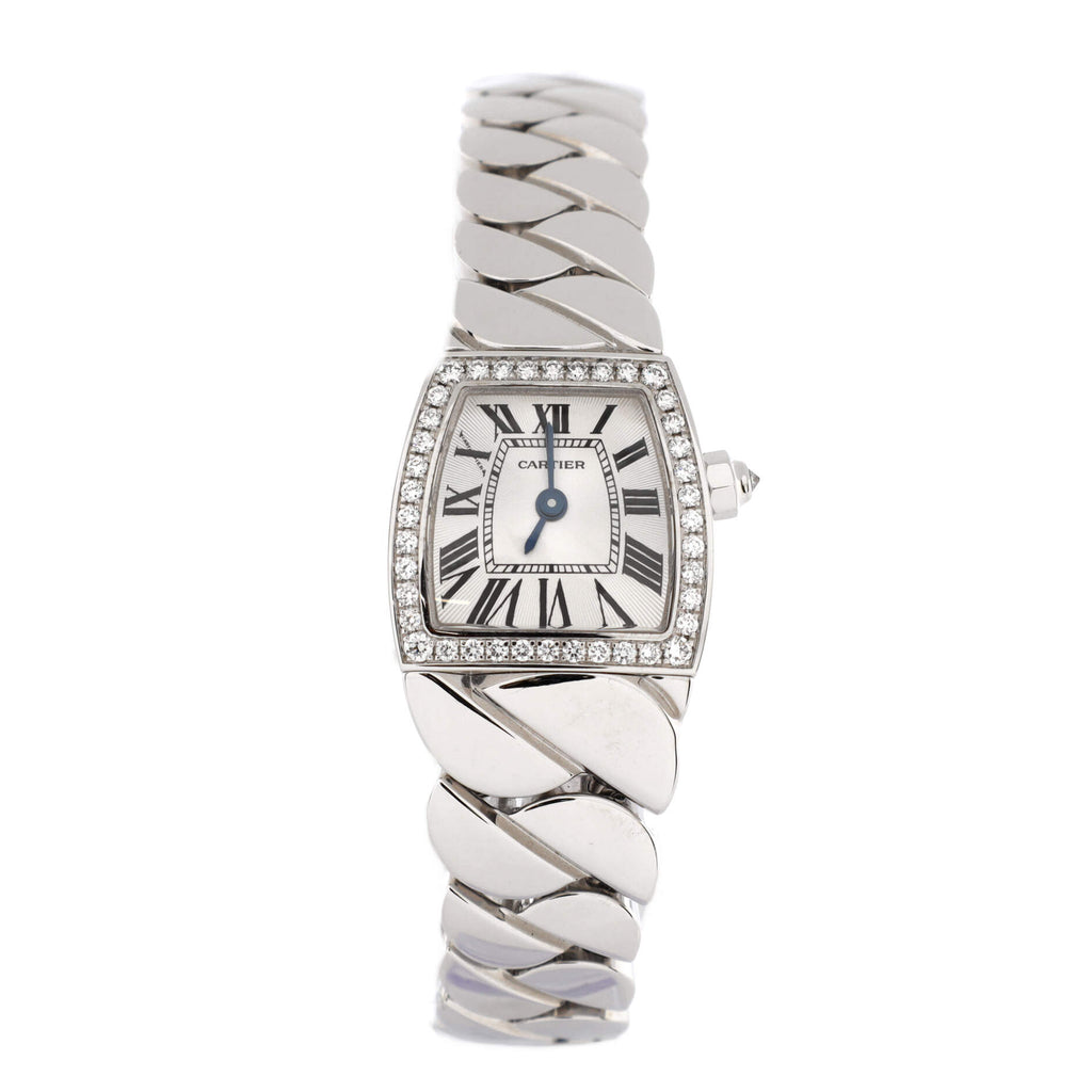 La Dona de Cartier Quartz Watch White Gold with Diamond Bezel 18