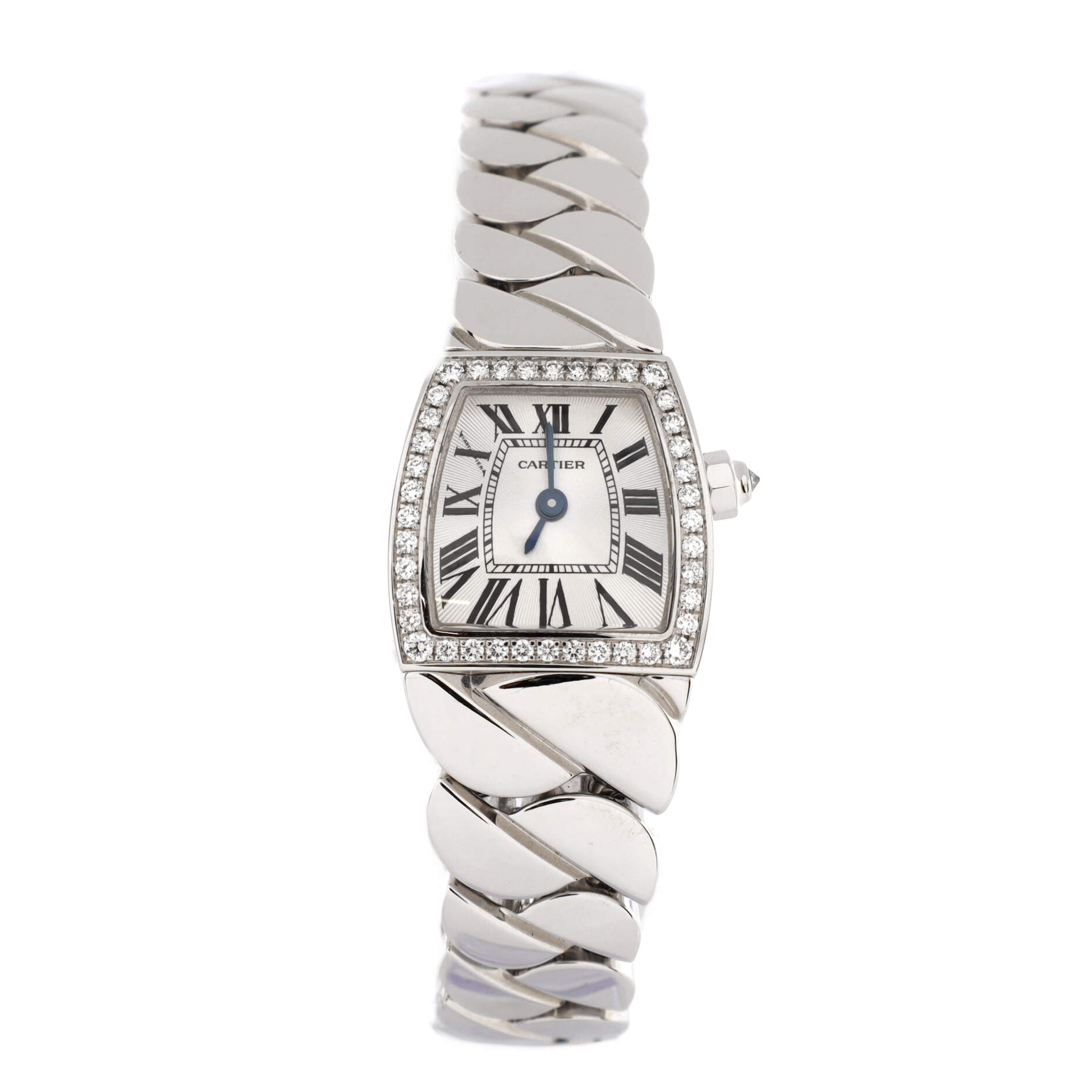 La Dona de Cartier Quartz Watch White Gold with Diamond Bezel 18