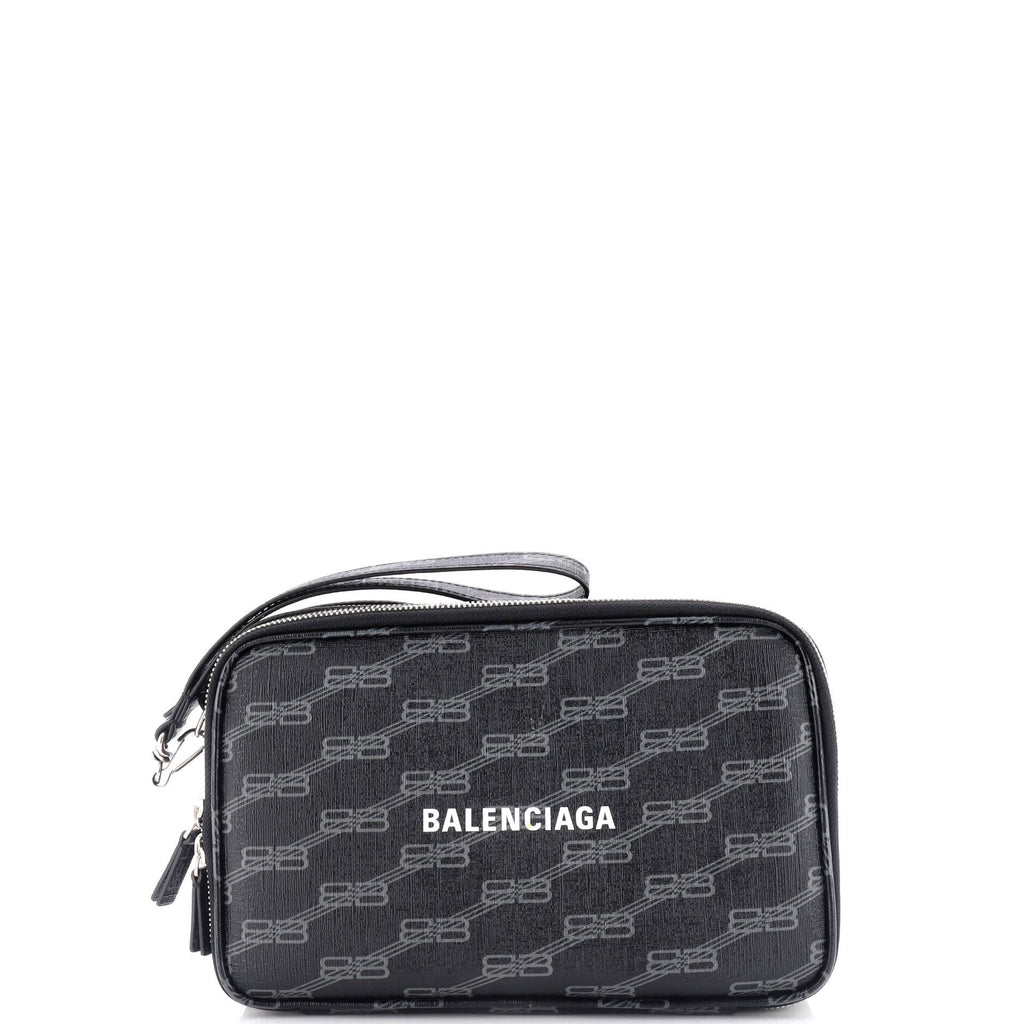 Signature Clutch Bag BB Monogram Coated Canvas