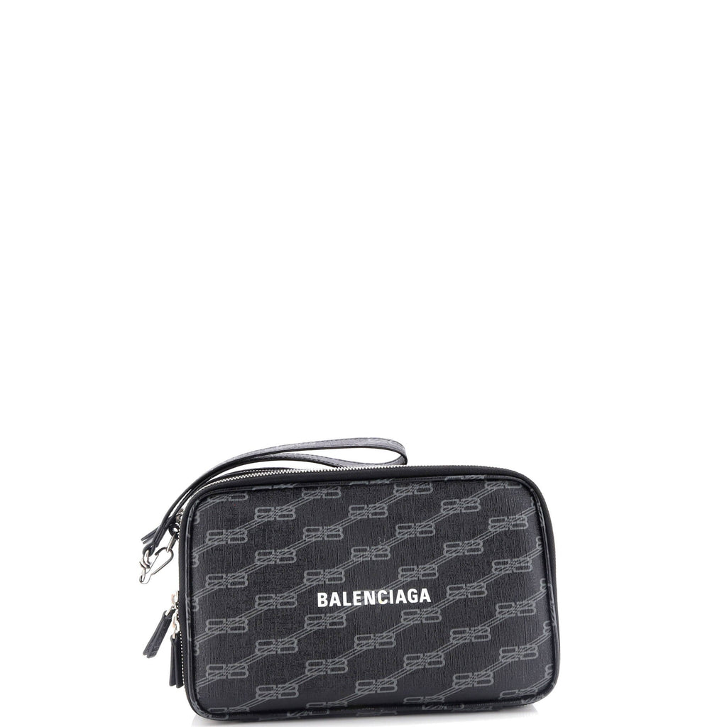 Signature Clutch Bag BB Monogram Coated Canvas