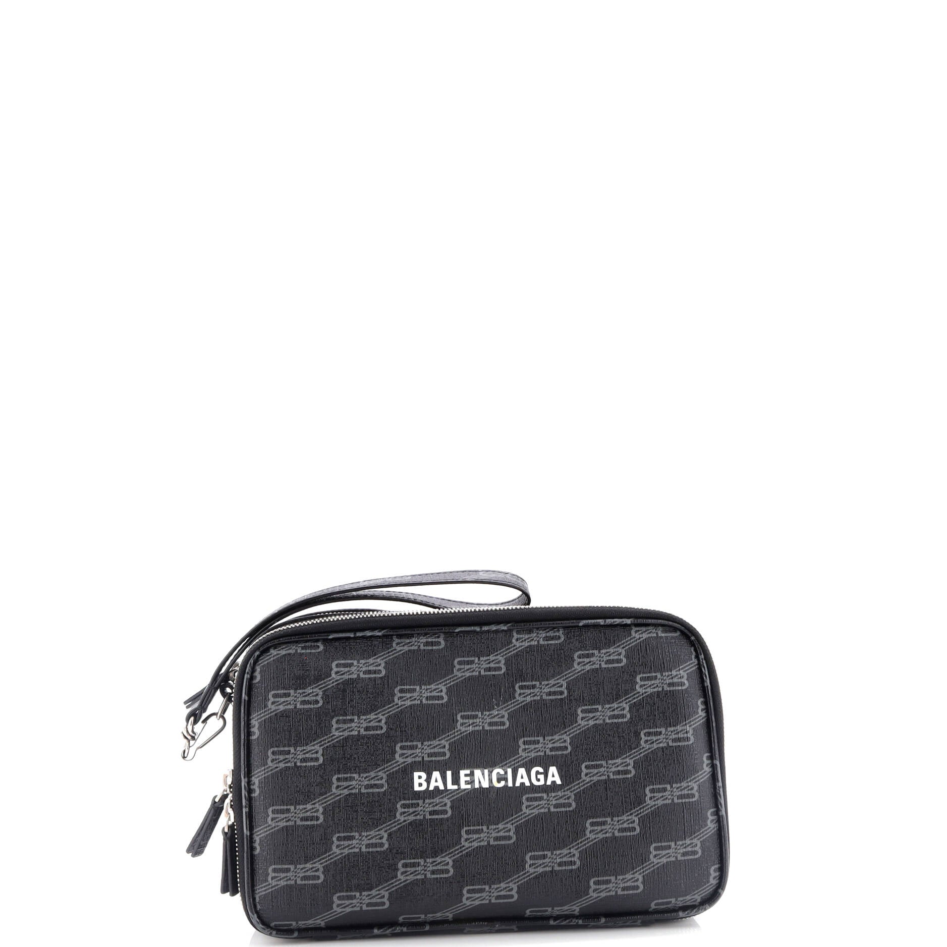 Signature Clutch Bag BB Monogram Coated Canvas
