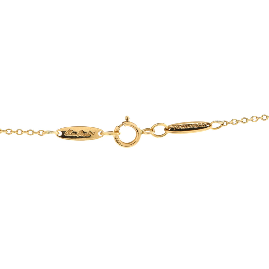 Elsa Peretti 5 Motifs Open Heart Necklace 18K Yellow Gold