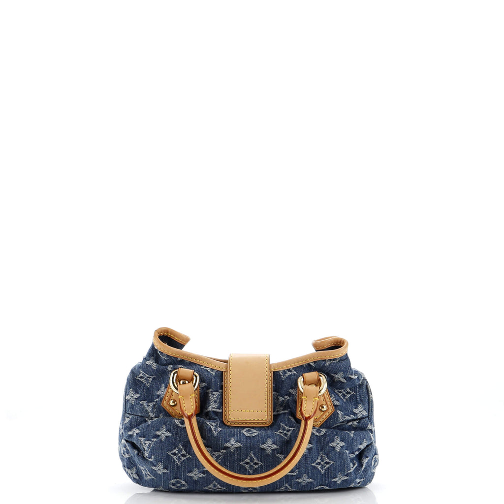 Pleaty Handbag Denim Mini